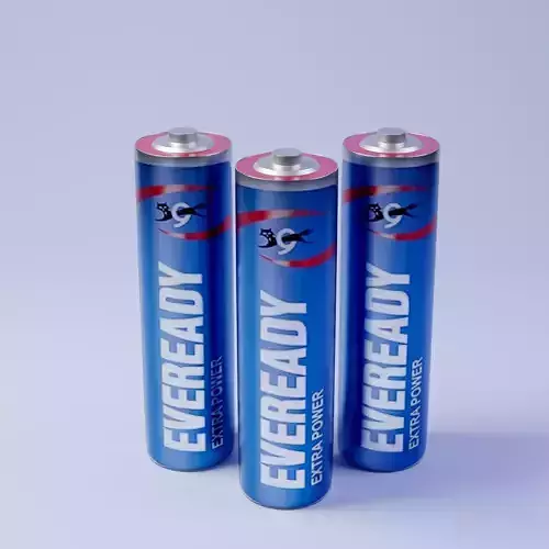 Eveready AAA Cell - 3D Model