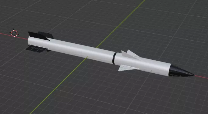 Military Missile 3D model_0