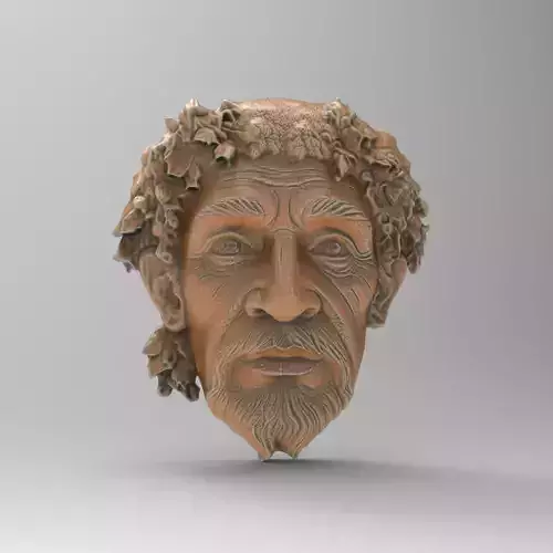 Green Man 3D Model for CNC and 3D Printing 3D print model