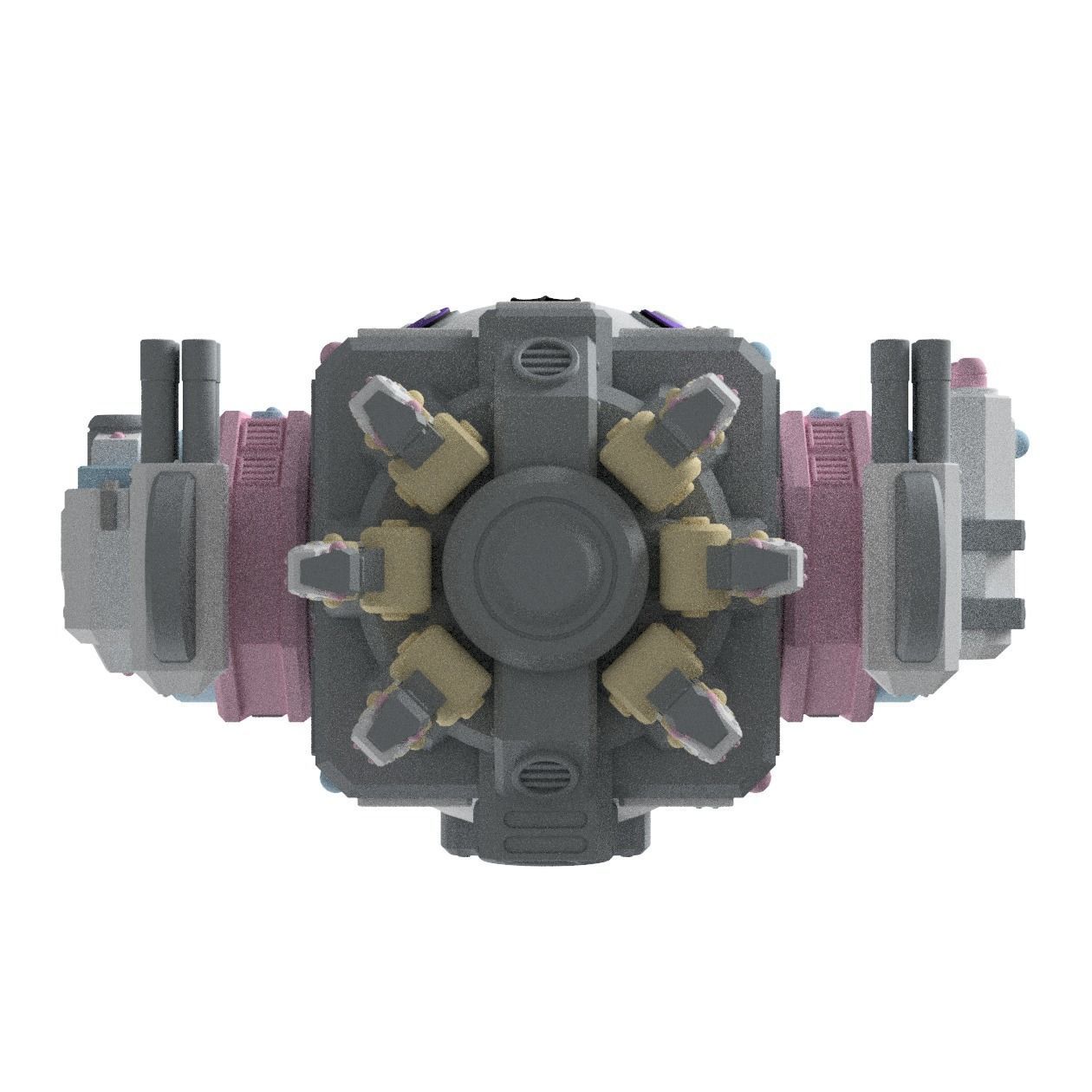 Scuddles Mech Miniature for Tabletop Wargames 3D print model_6