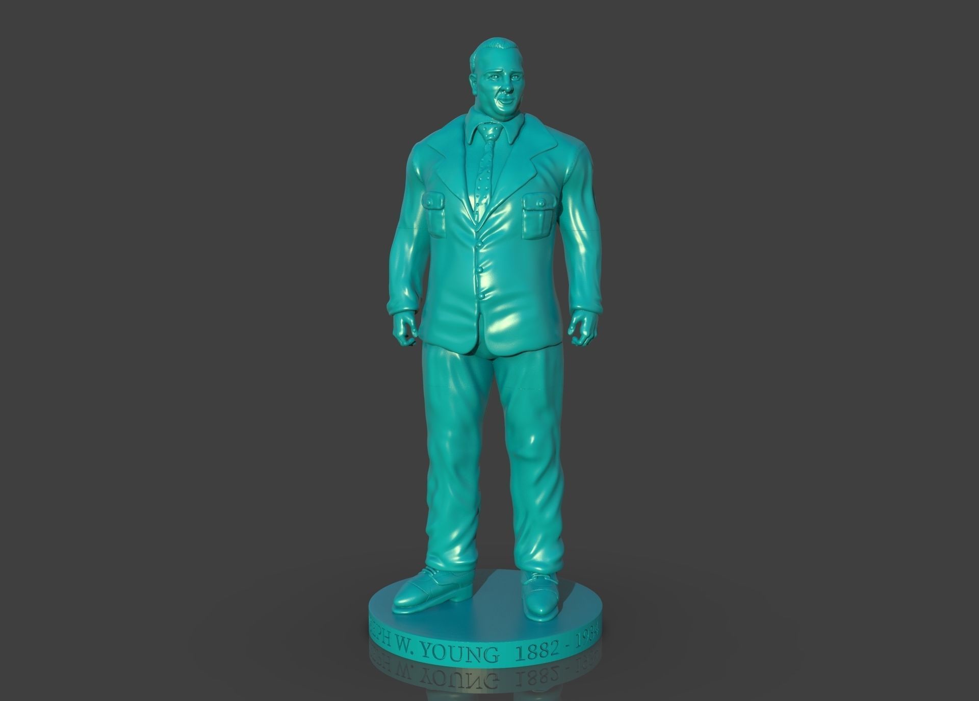 Memorial Joseph W Young 3D print model_26