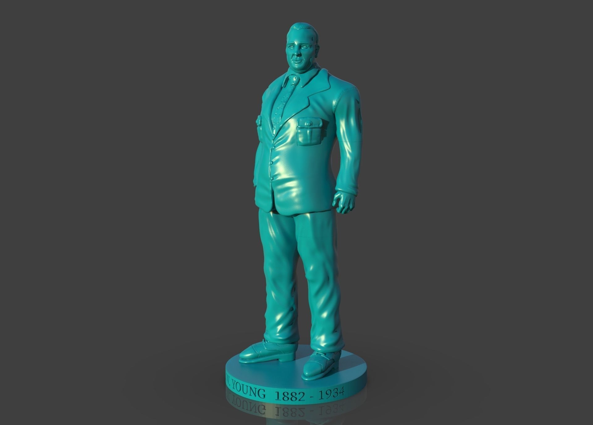 Memorial Joseph W Young 3D print model_1