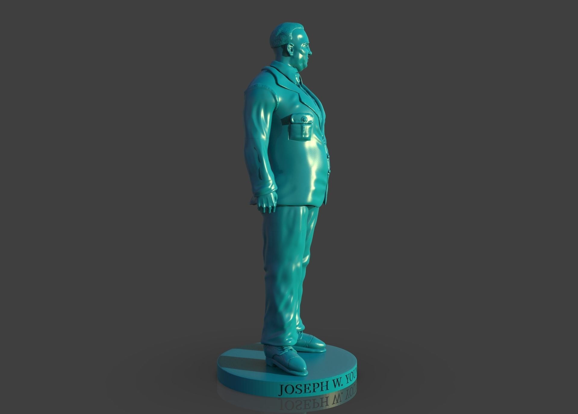 Memorial Joseph W Young 3D print model_24