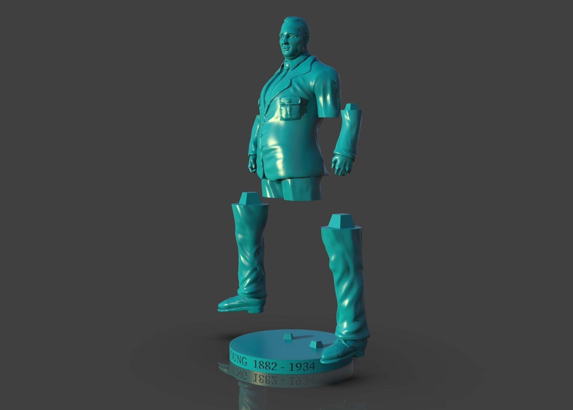 Memorial Joseph W Young 3D print model_49