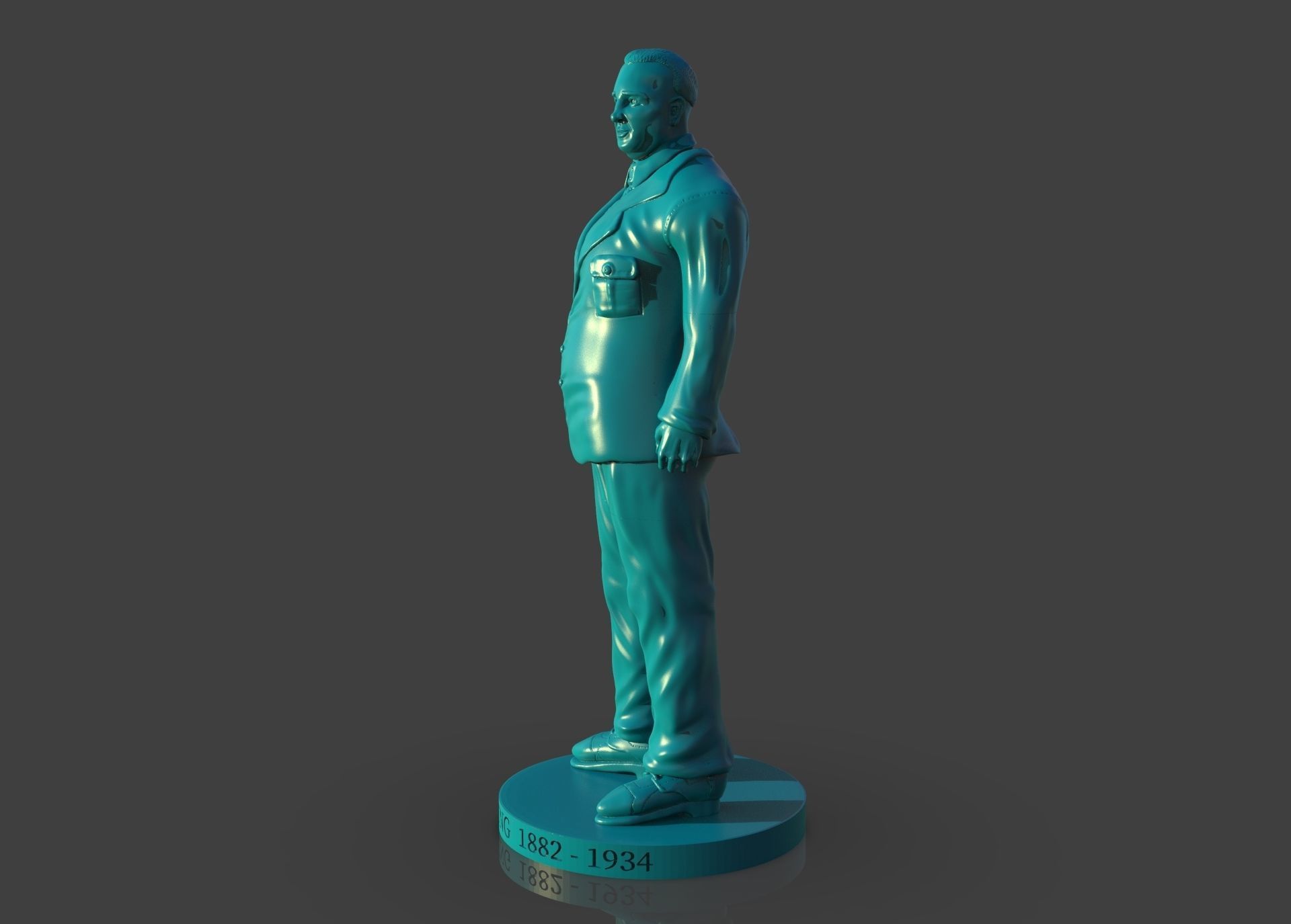 Memorial Joseph W Young 3D print model_2