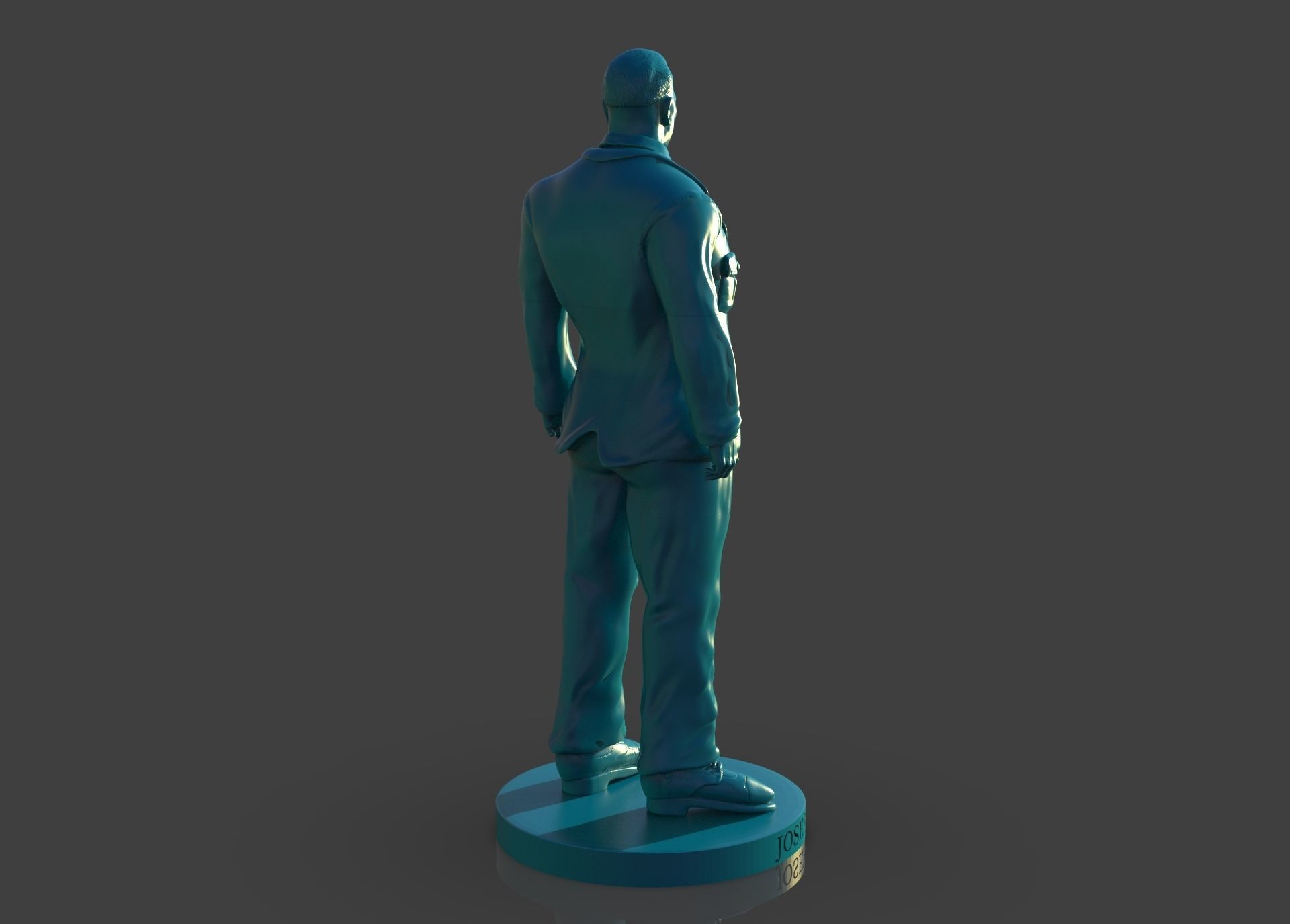 Memorial Joseph W Young 3D print model_23