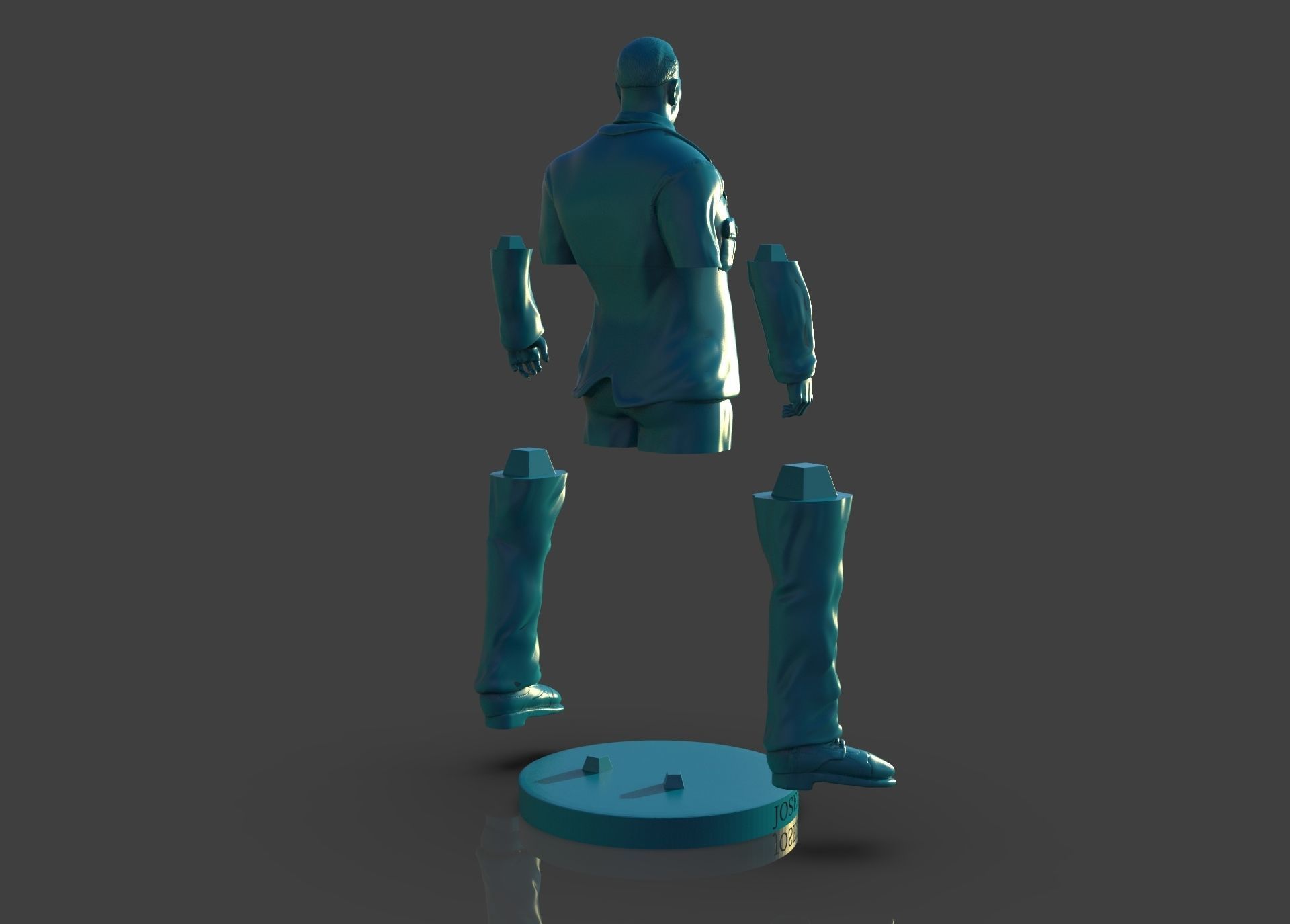 Memorial Joseph W Young 3D print model_53