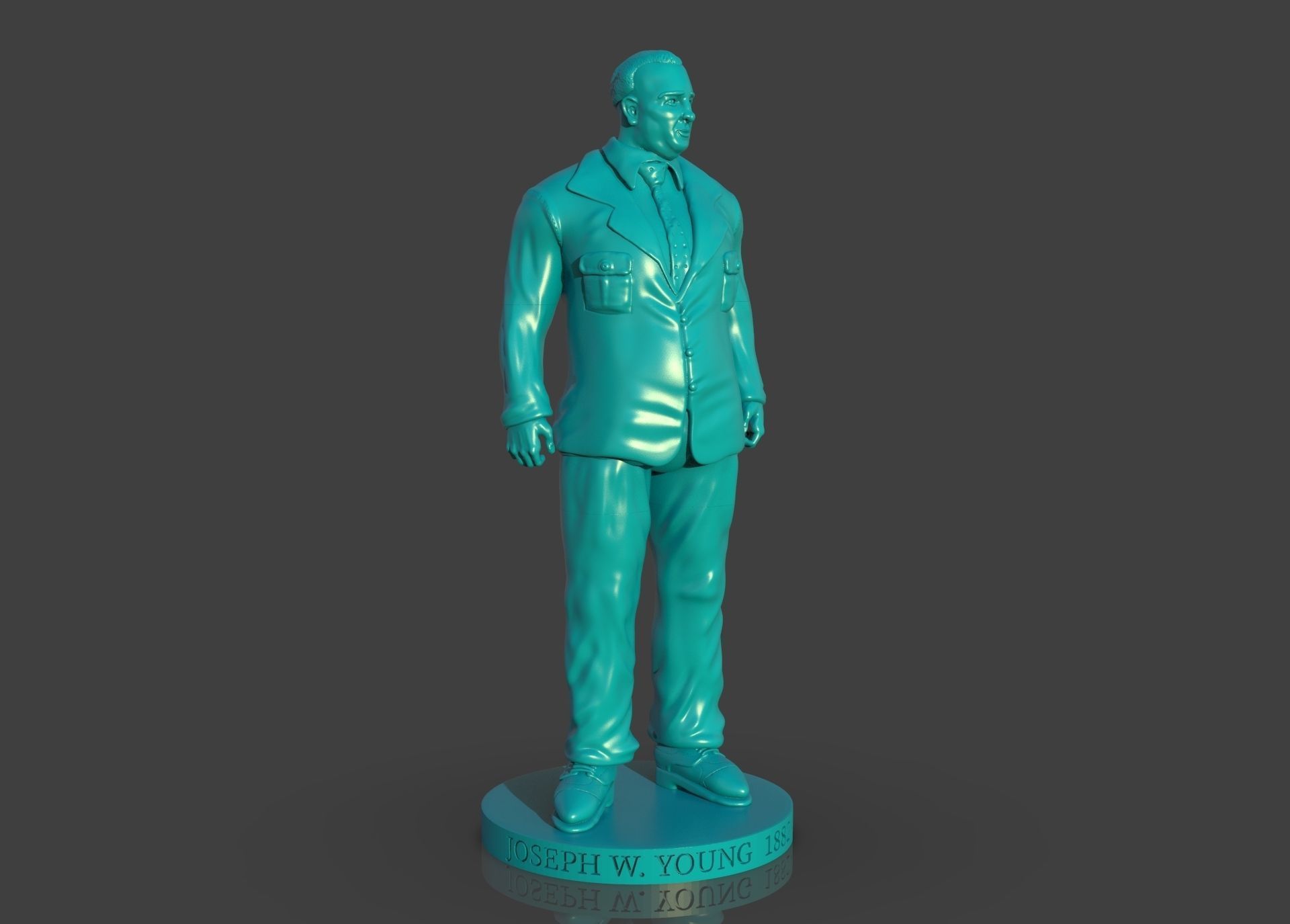 Memorial Joseph W Young 3D print model_25