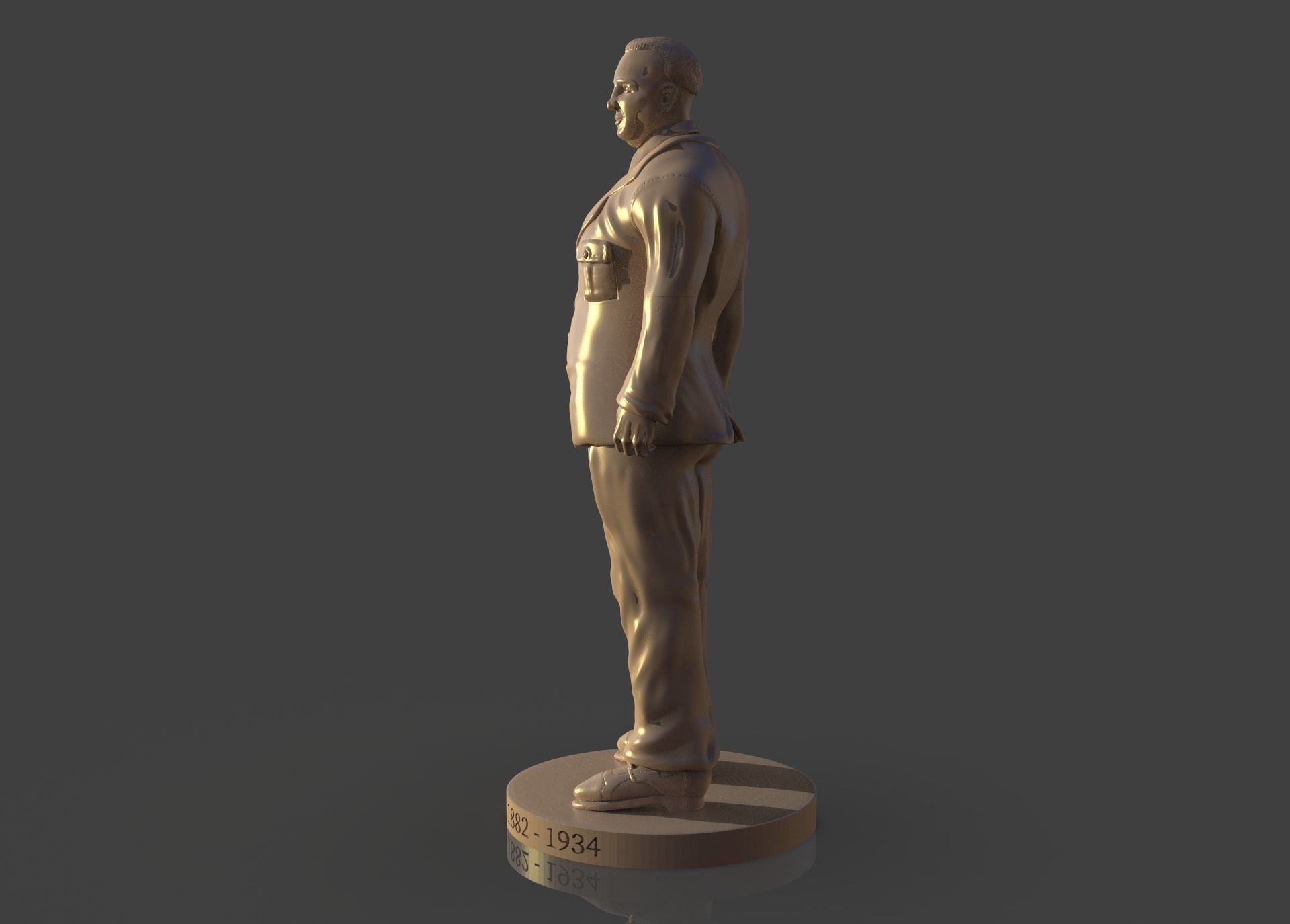 Memorial Joseph W Young 3D print model_8