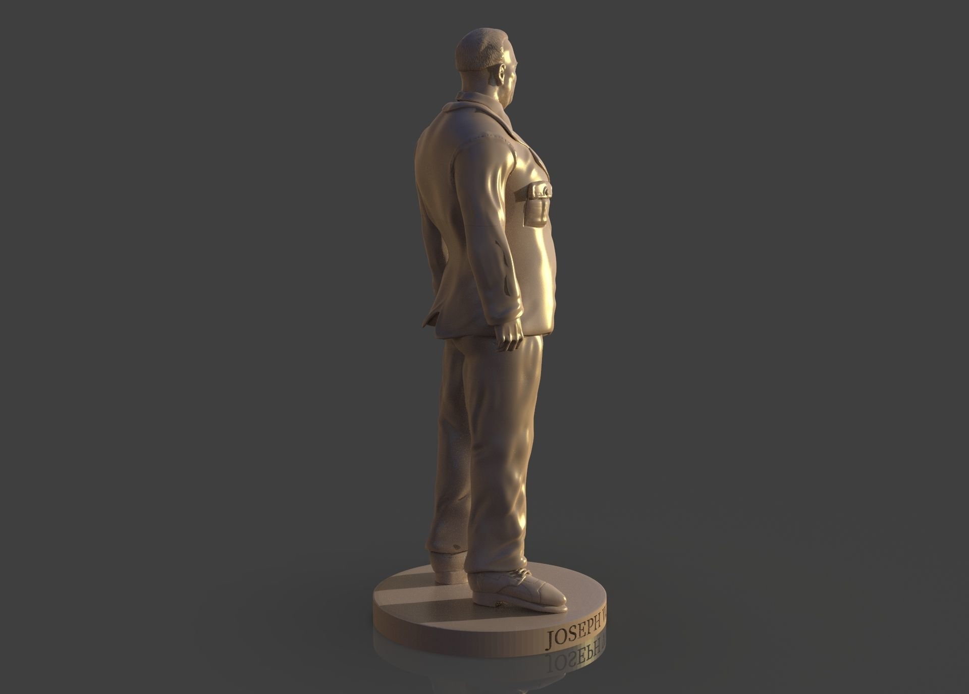 Memorial Joseph W Young 3D print model_11