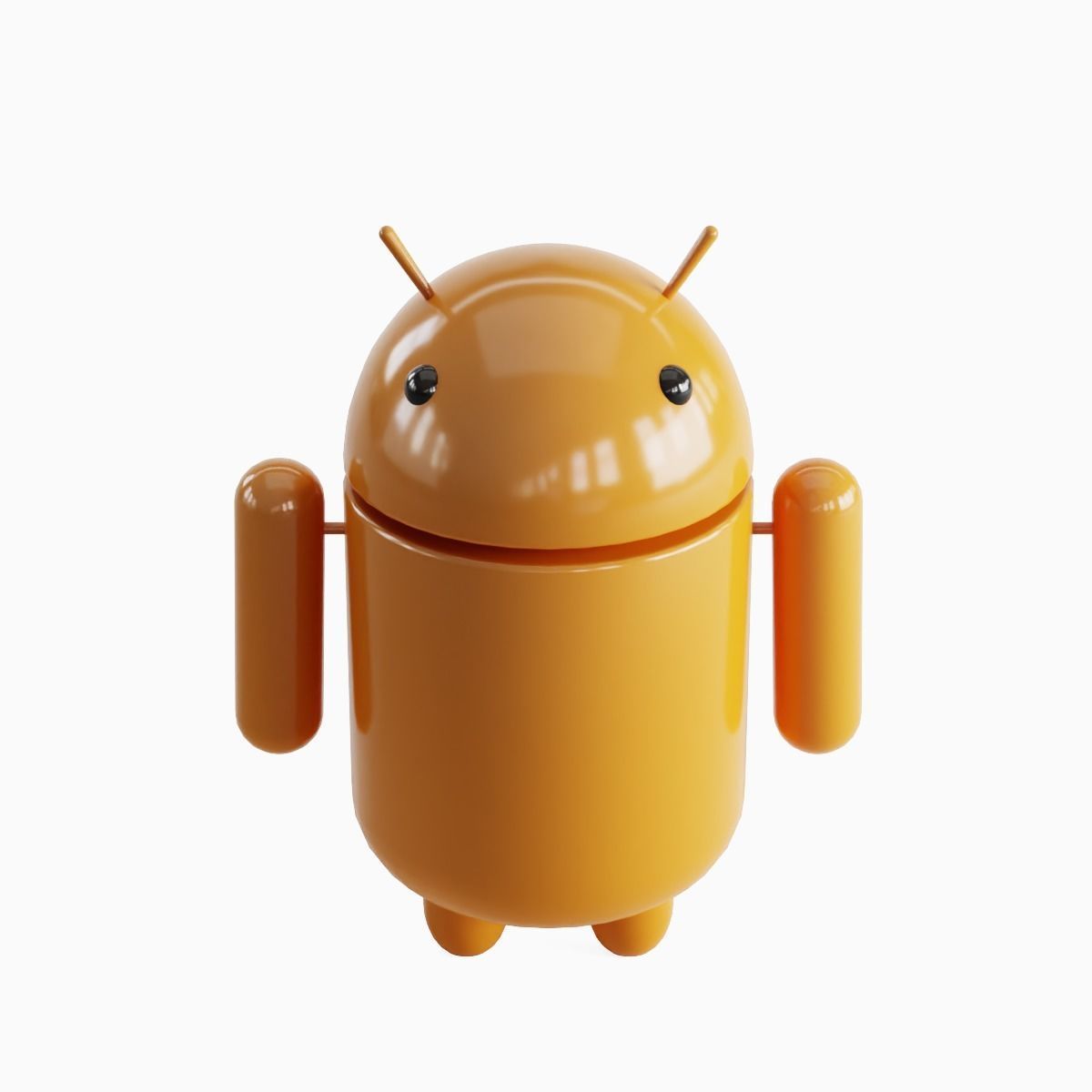 Android Robot 04 Low-poly 3D model_4