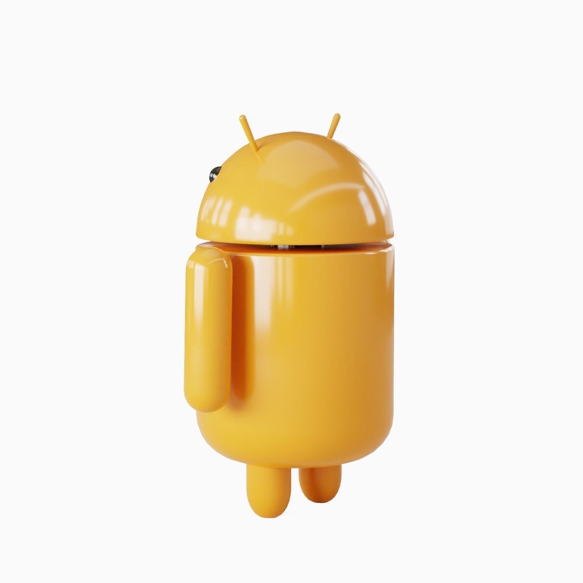 Android Robot 04 Low-poly 3D model_8