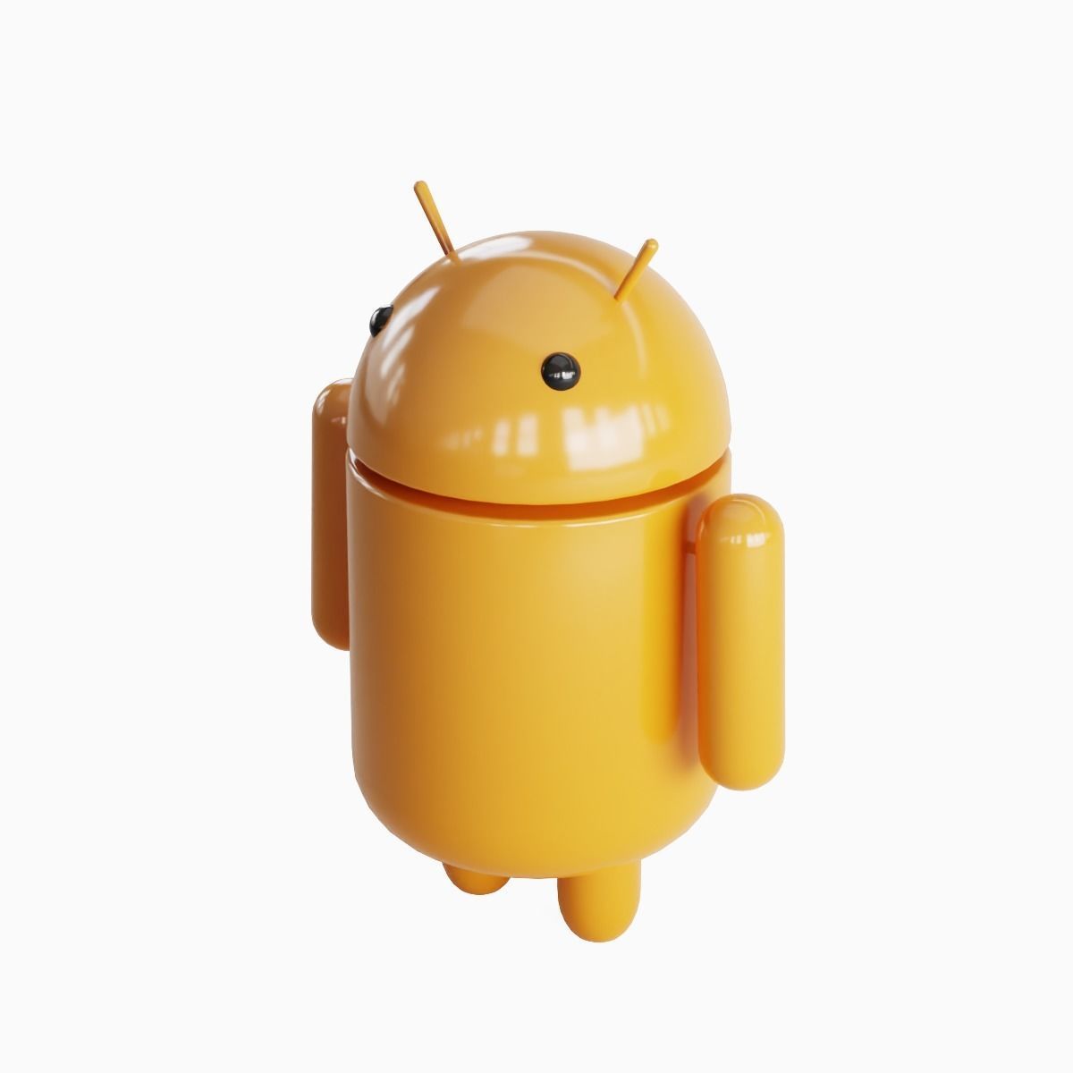 Android Robot 04 Low-poly 3D model_6