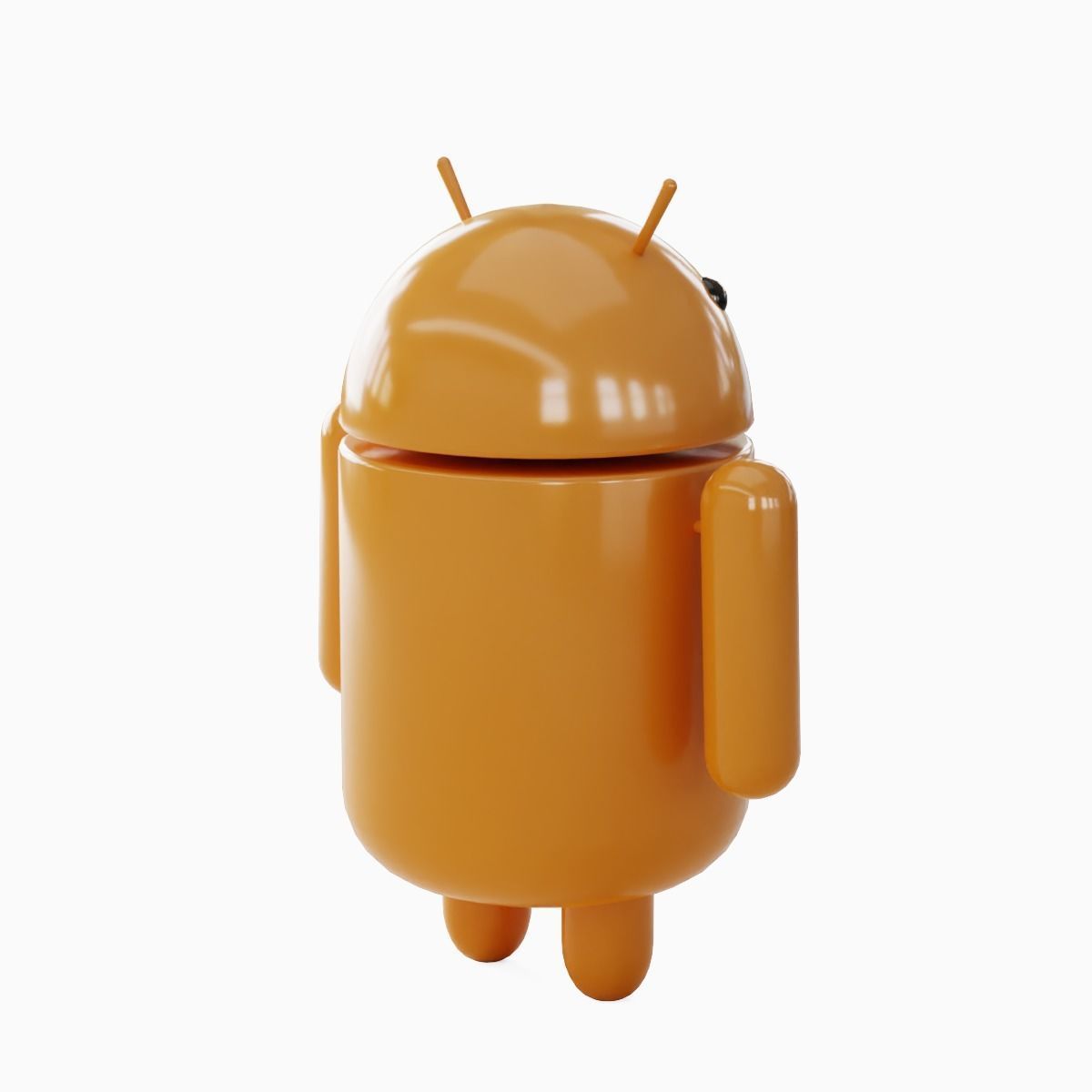 Android Robot 04 Low-poly 3D model_7