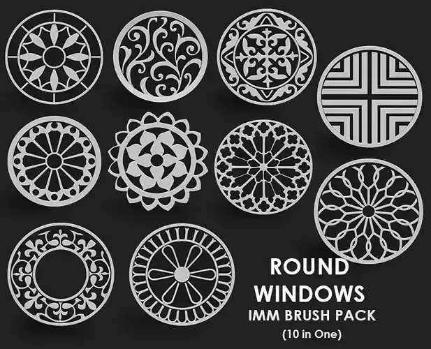 Round Window IMM Brush Pack 10 in One