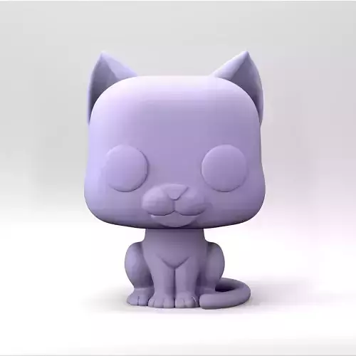 A cat in a Funko POP style