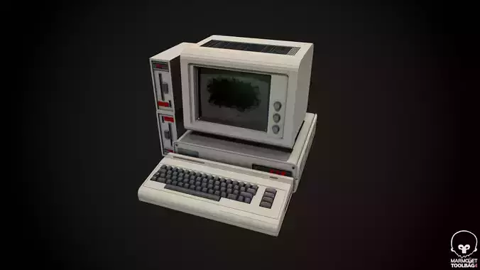 Vintage - Retro Computer - 2 3D model
