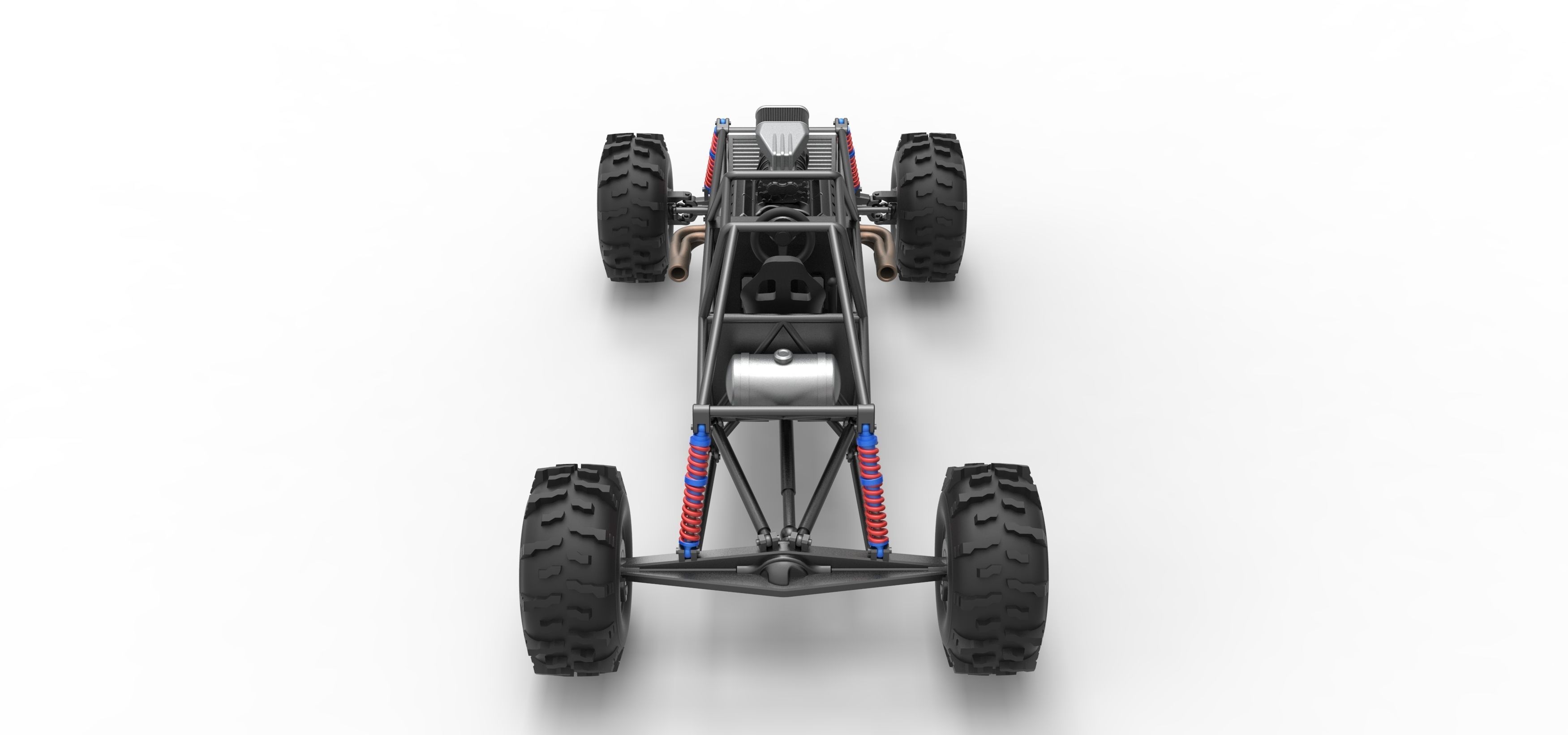 Mud dragster Base Version 2 Scale 1 to 25 3D print model_17