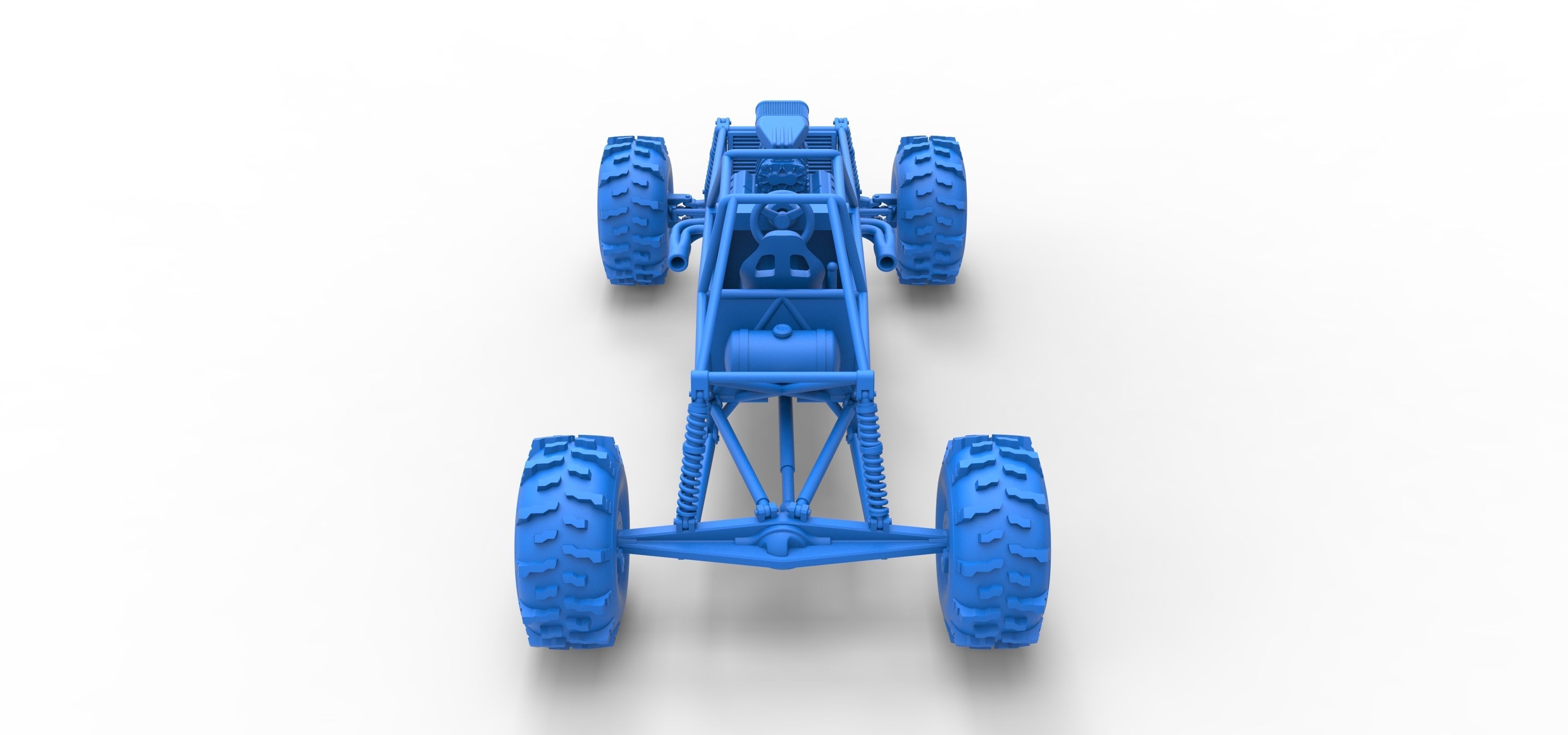 Mud dragster Base Version 2 Scale 1 to 25 3D print model_34