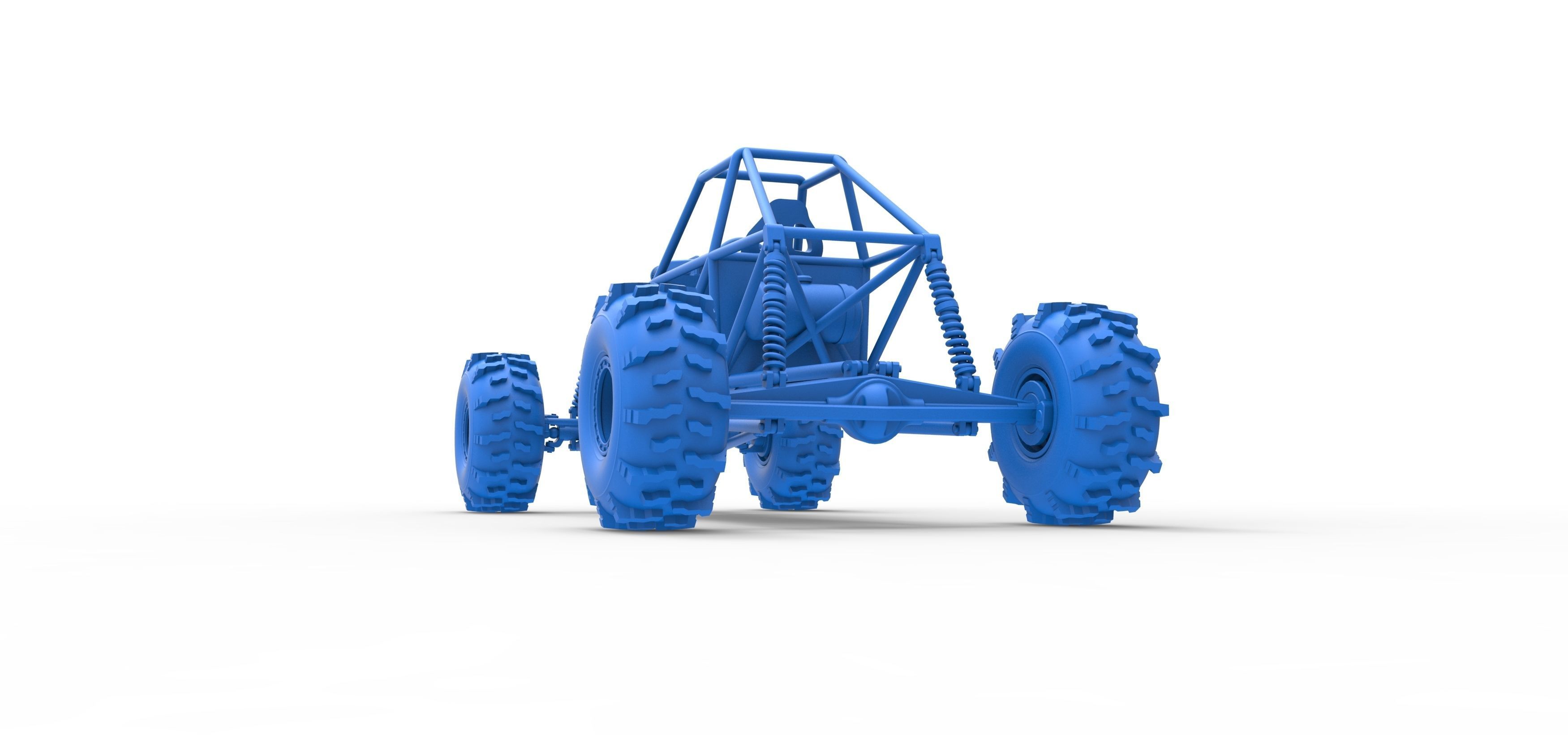 Mud dragster Base Version 2 Scale 1 to 25 3D print model_32