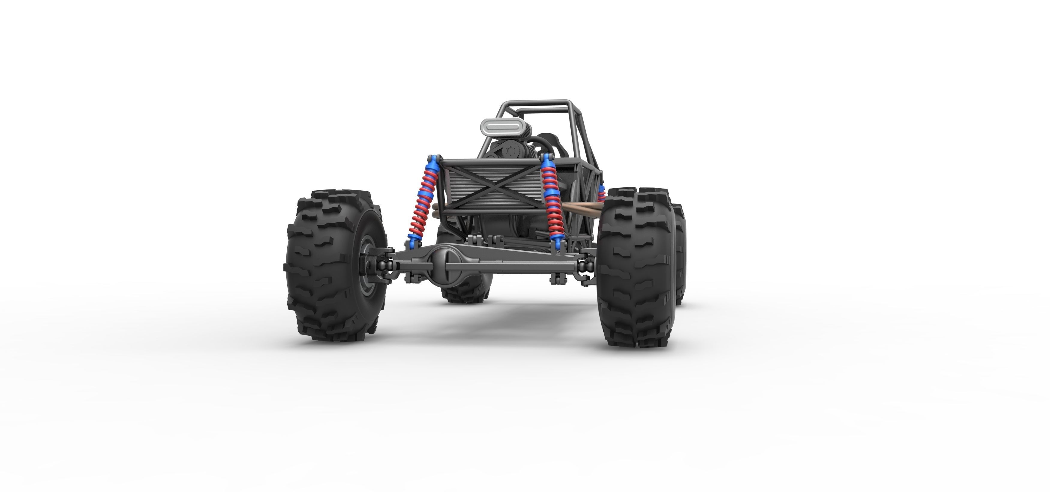 Mud dragster Base Version 2 Scale 1 to 25 3D print model_6