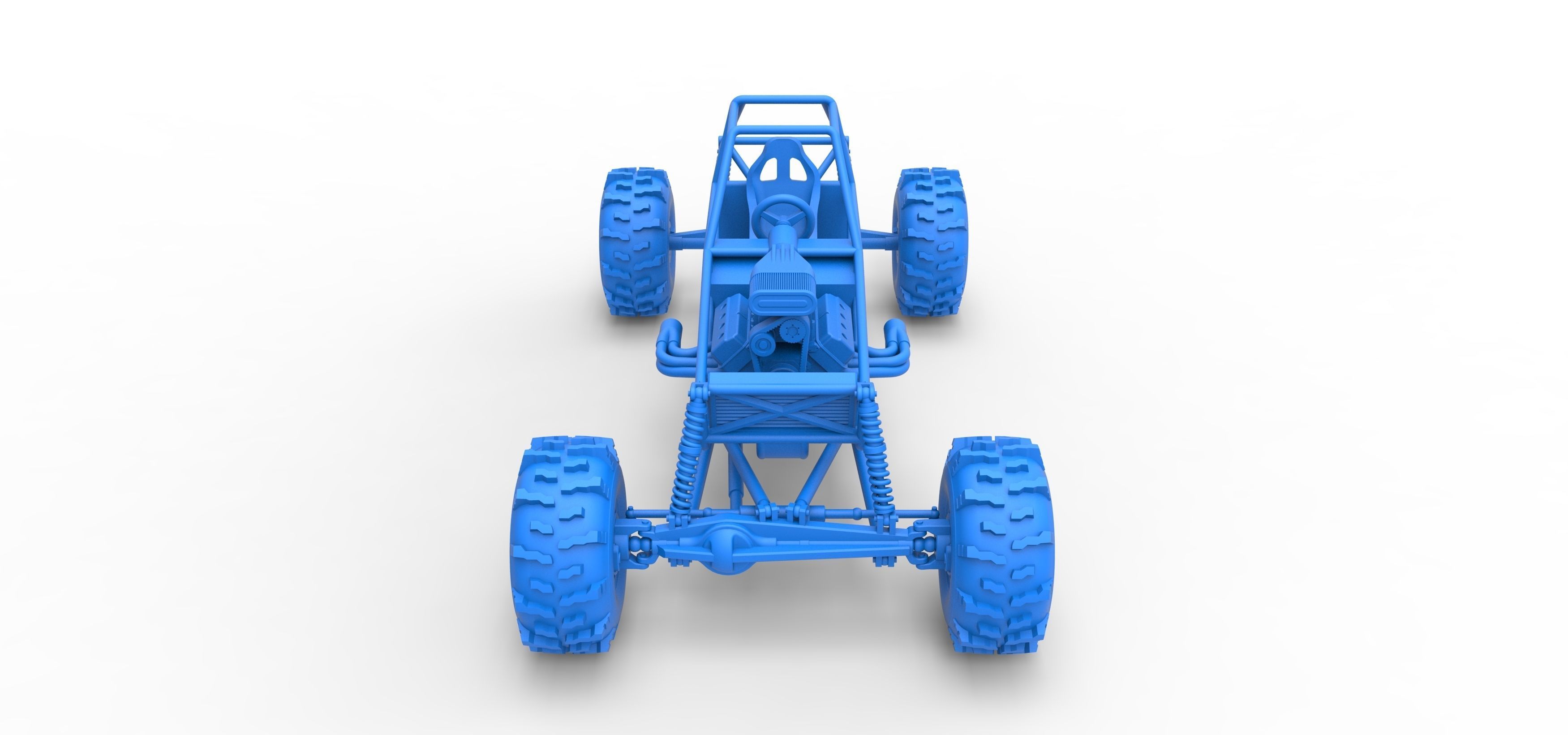 Mud dragster Base Version 2 Scale 1 to 25 3D print model_25