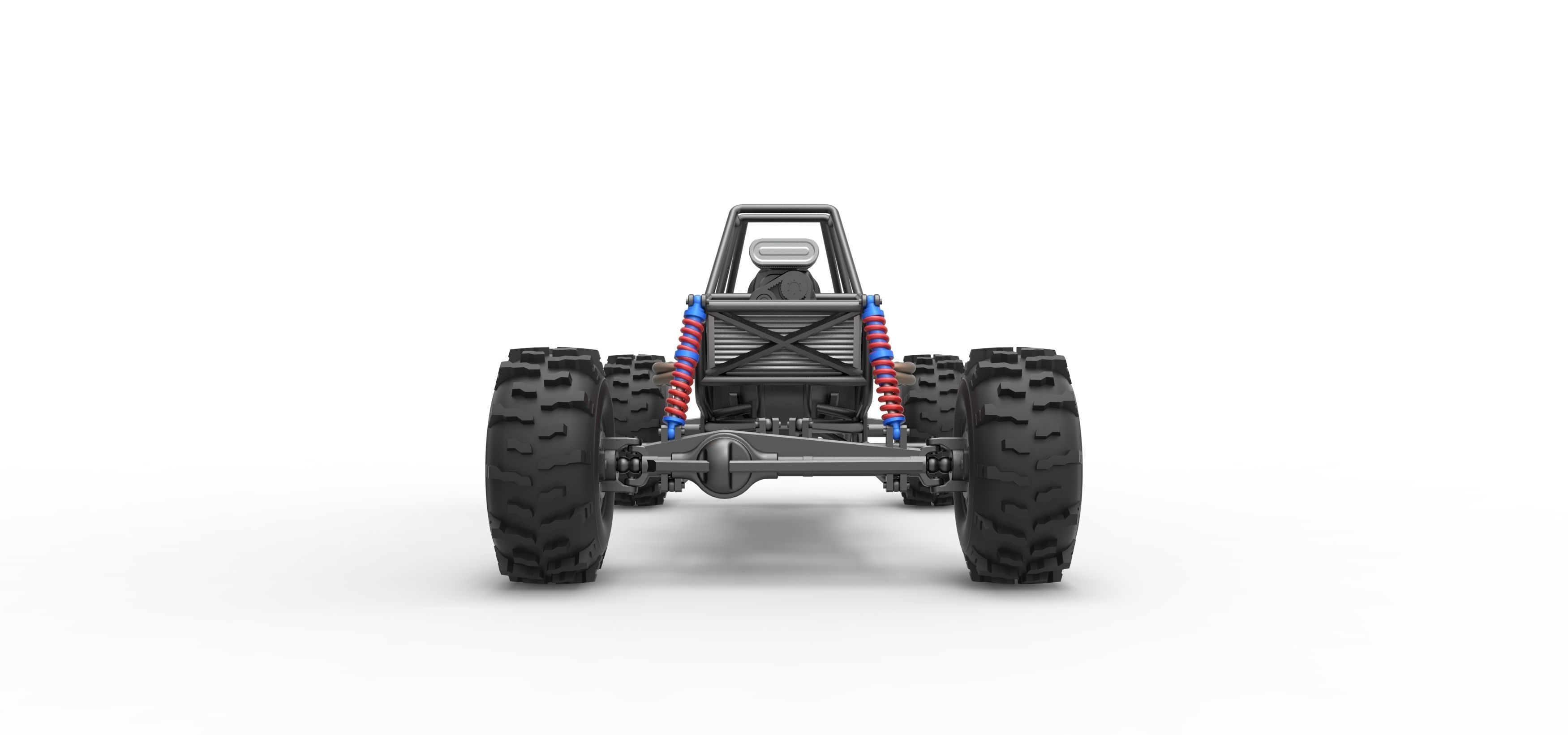 Mud dragster Base Version 2 Scale 1 to 25 3D print model_7