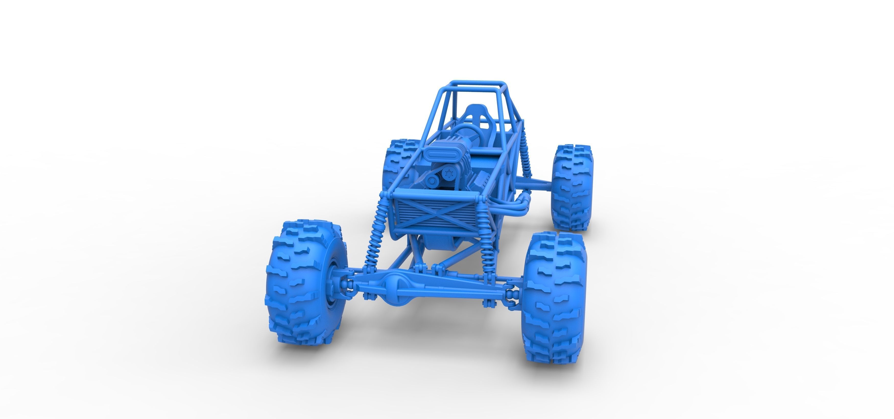 Mud dragster Base Version 2 Scale 1 to 25 3D print model_22