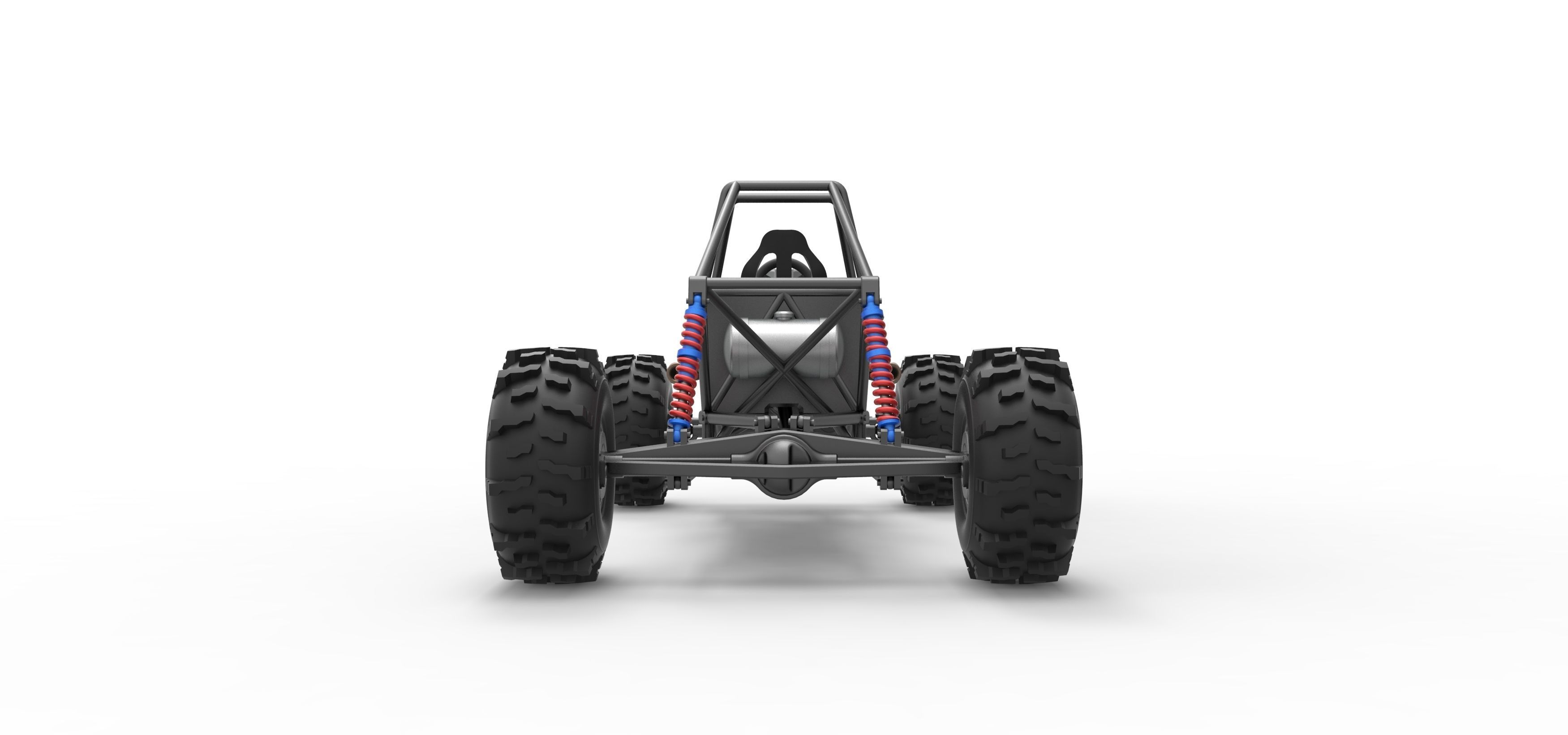 Mud dragster Base Version 2 Scale 1 to 25 3D print model_16