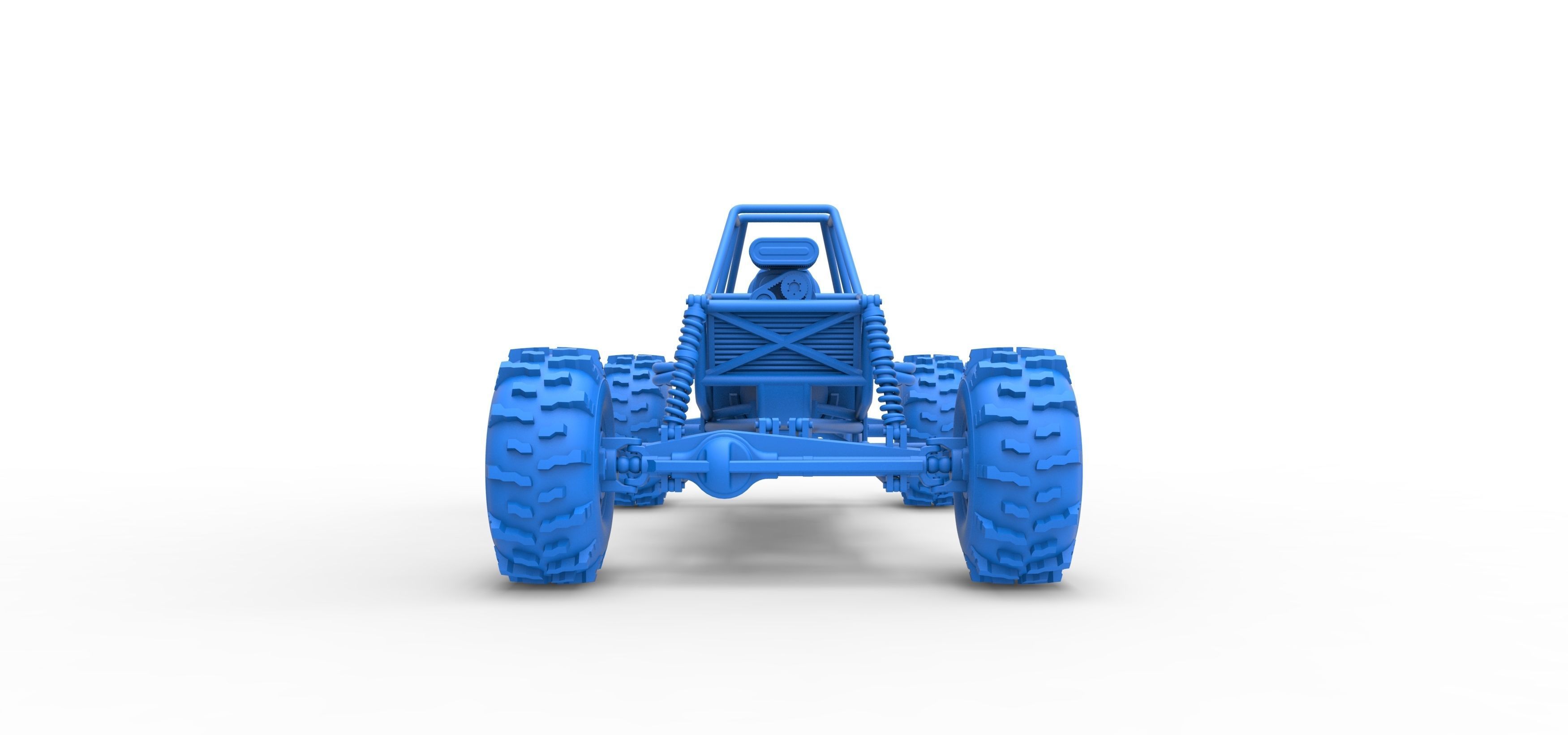 Mud dragster Base Version 2 Scale 1 to 25 3D print model_24