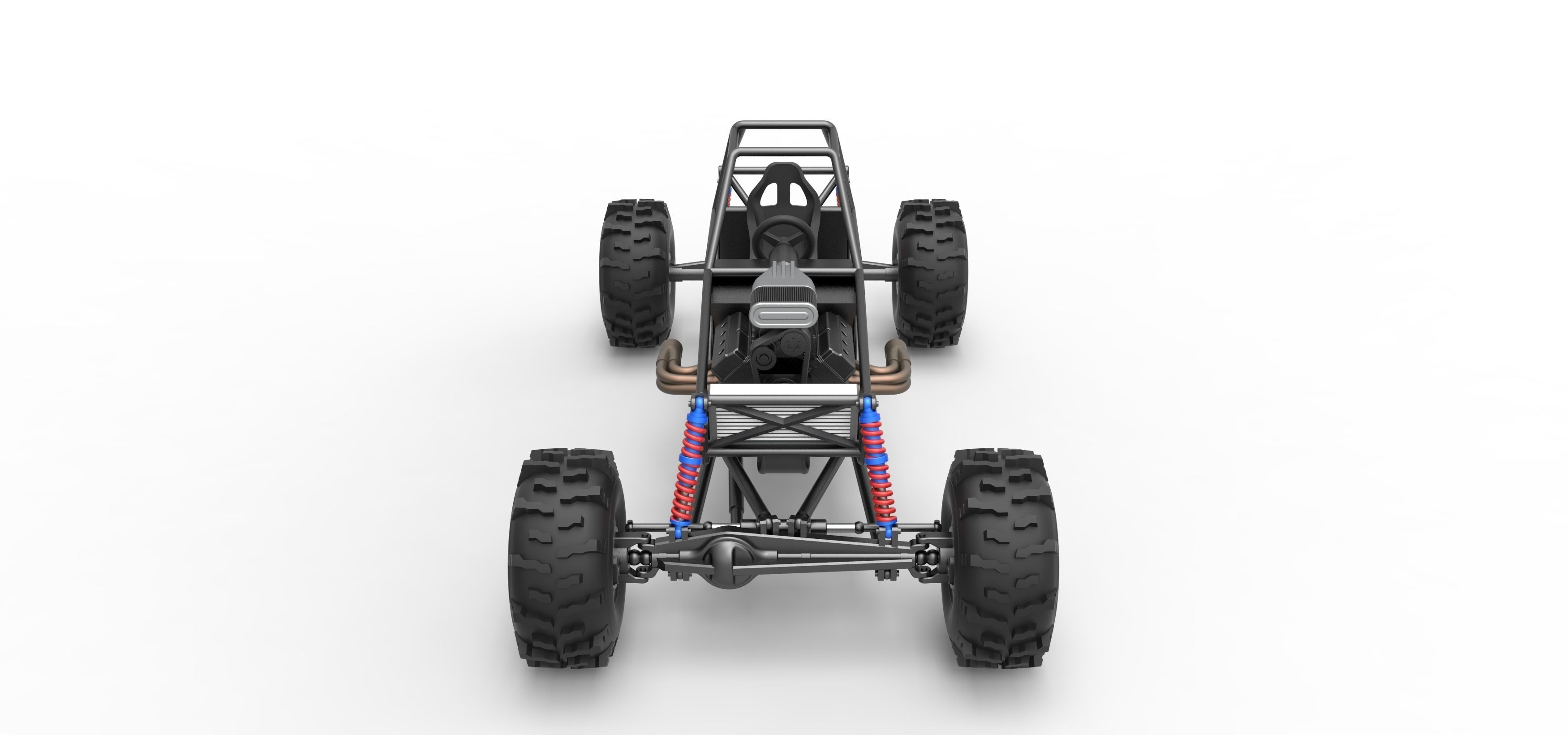 Mud dragster Base Version 2 Scale 1 to 25 3D print model_8
