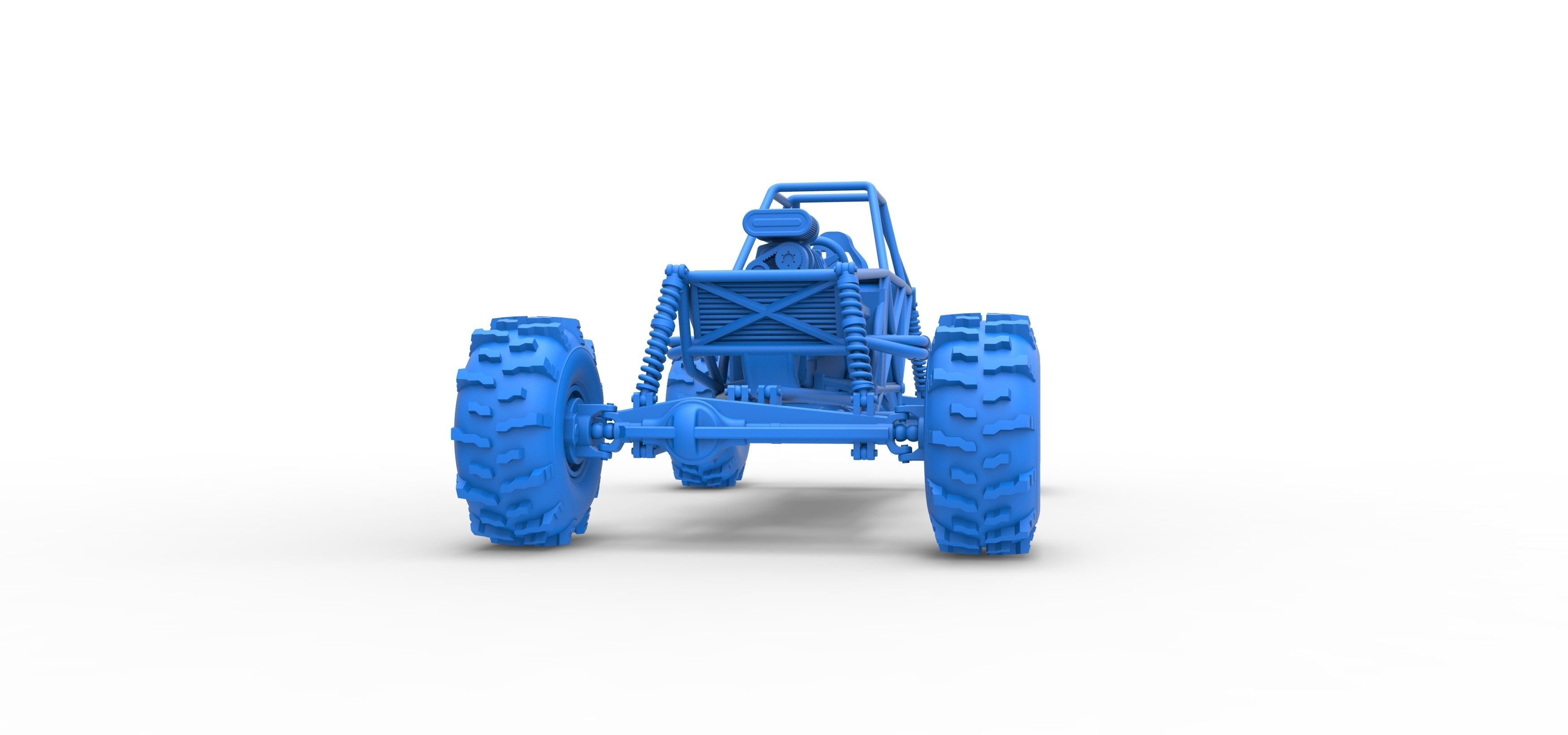 Mud dragster Base Version 2 Scale 1 to 25 3D print model_23
