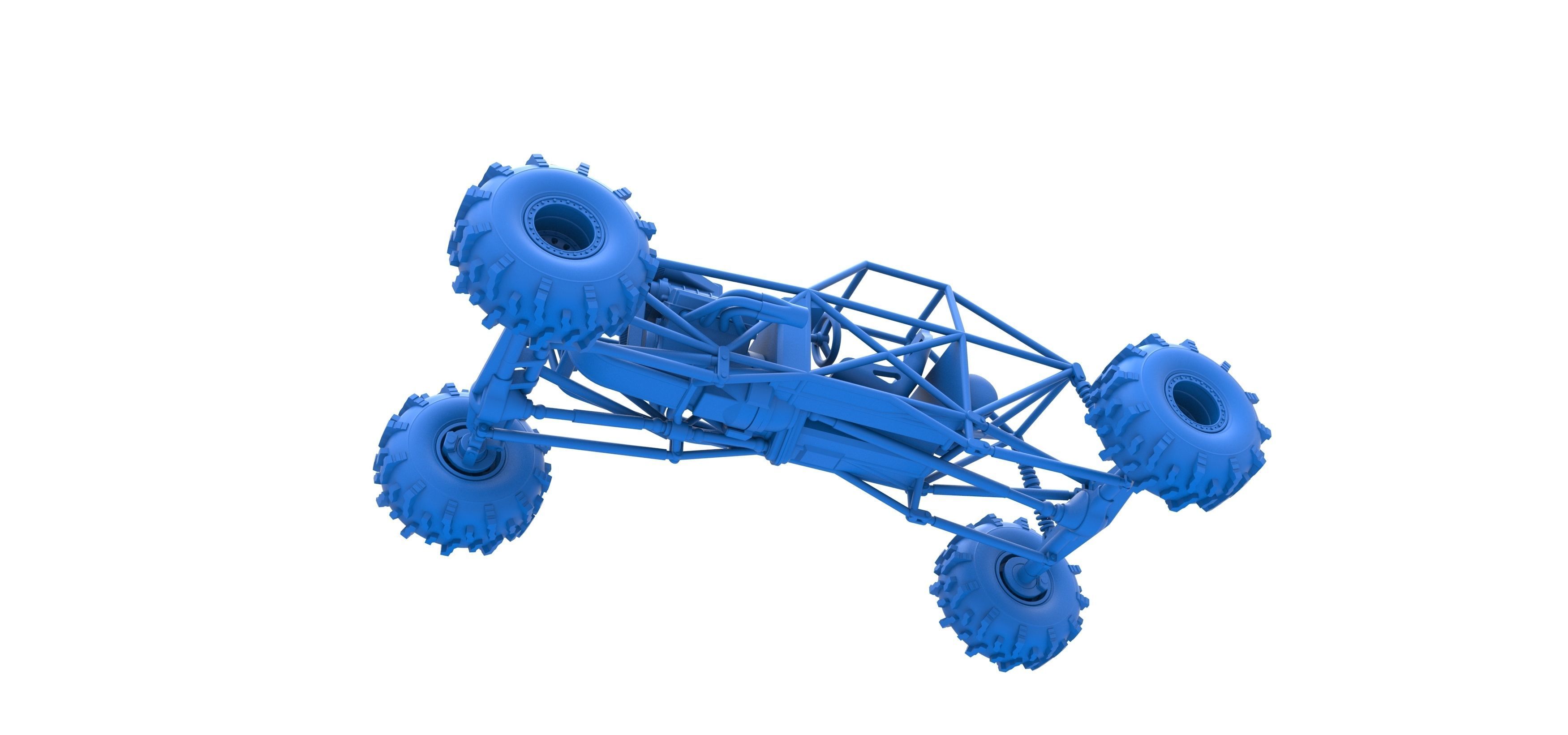 Mud dragster Base Version 2 Scale 1 to 25 3D print model_20