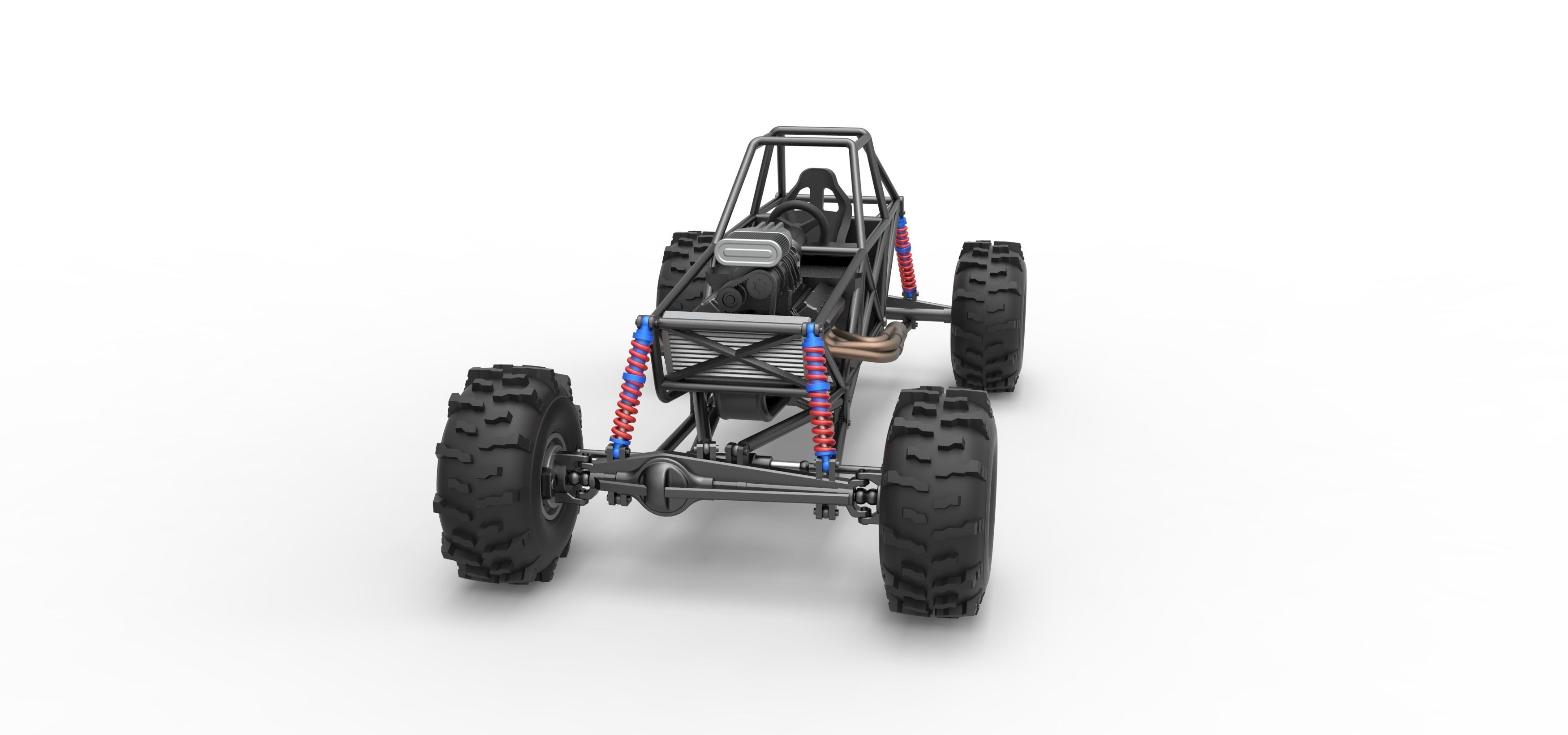 Mud dragster Base Version 2 Scale 1 to 25 3D print model_5