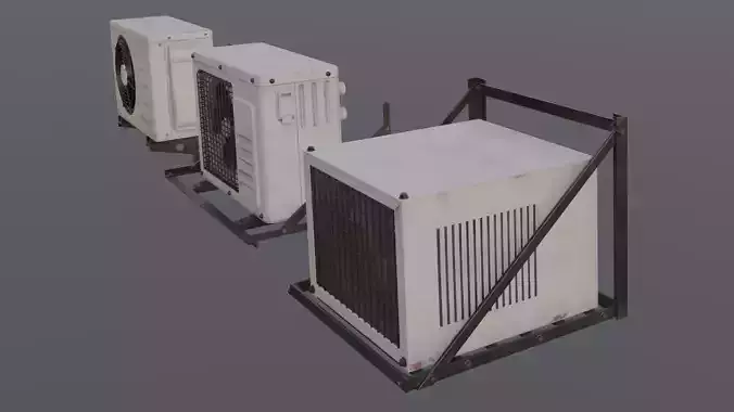 AC 3 in 1 Pack 3D Model  Low-poly 3D model AC 3 in 1 Pack 3D Model  Low-poly 3D model