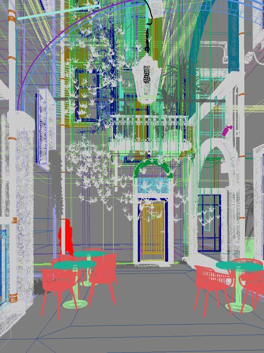 Courtyard  3D model_7