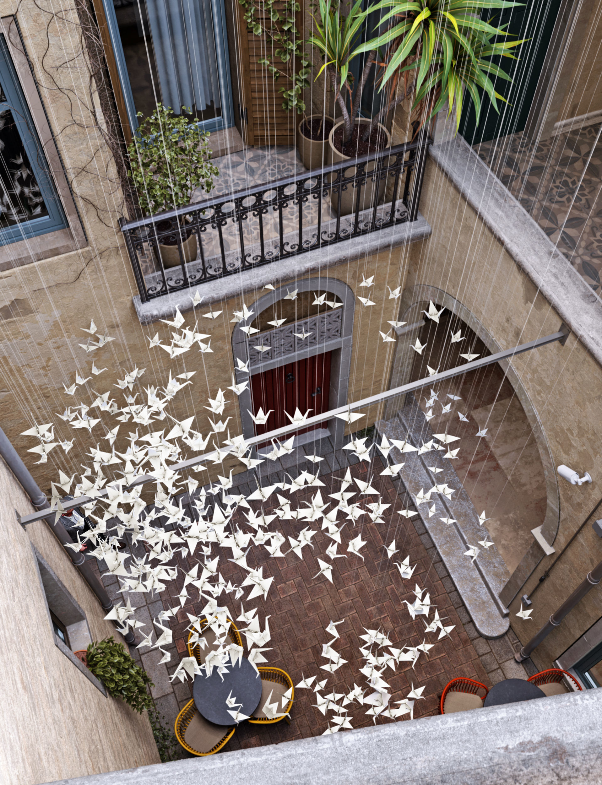 Courtyard  3D model_2