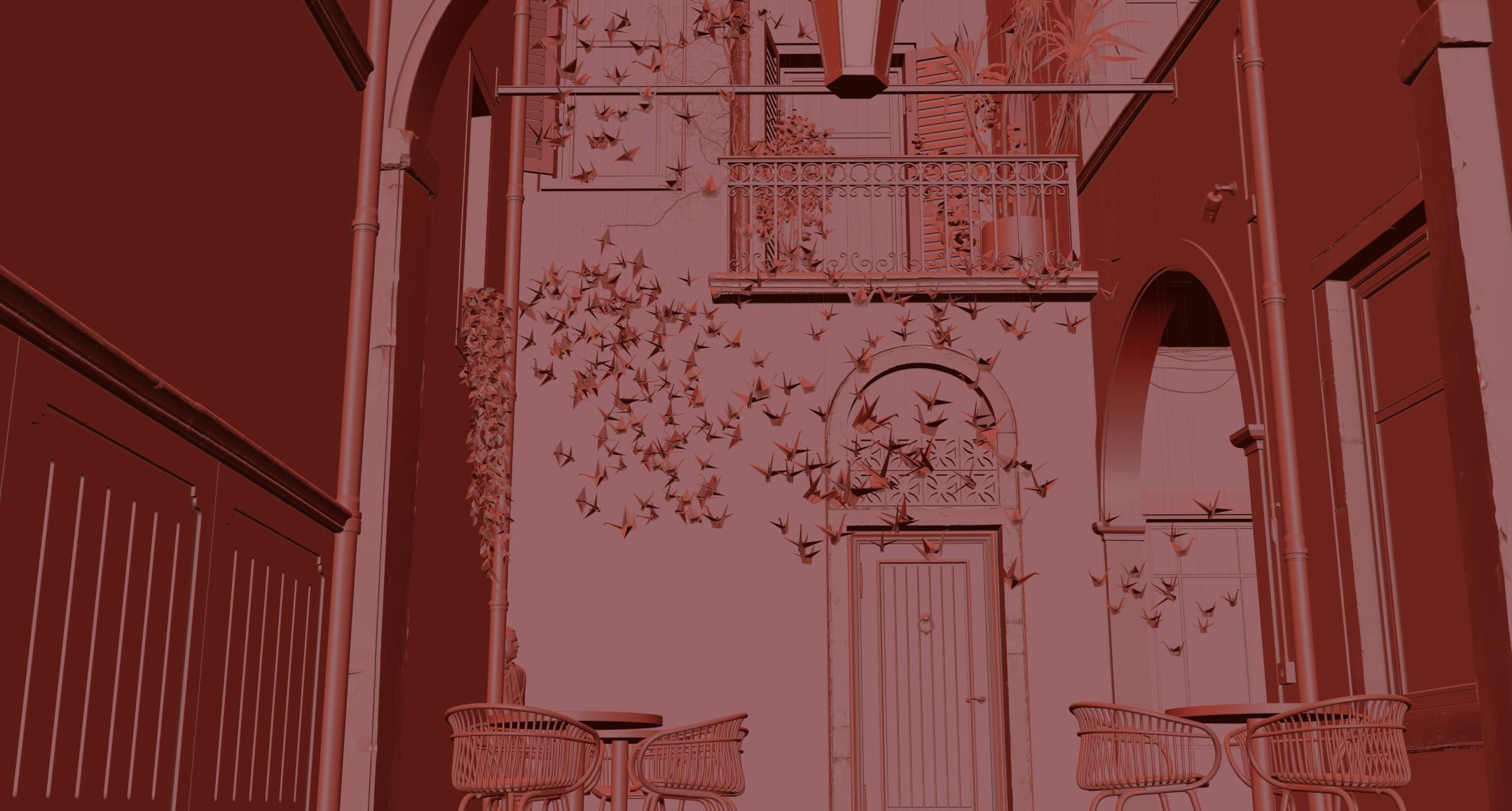 Courtyard  3D model_5