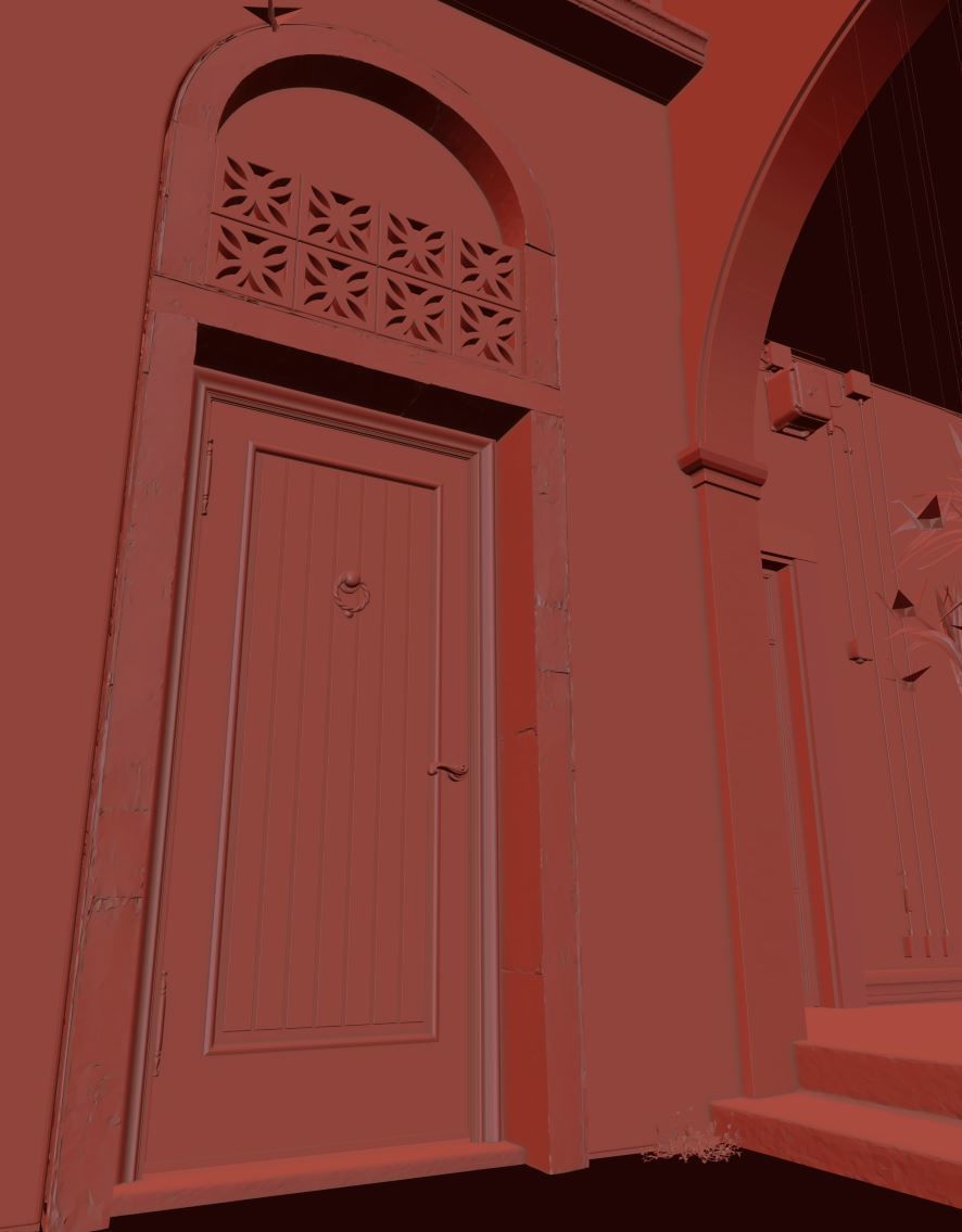 Courtyard  3D model_3