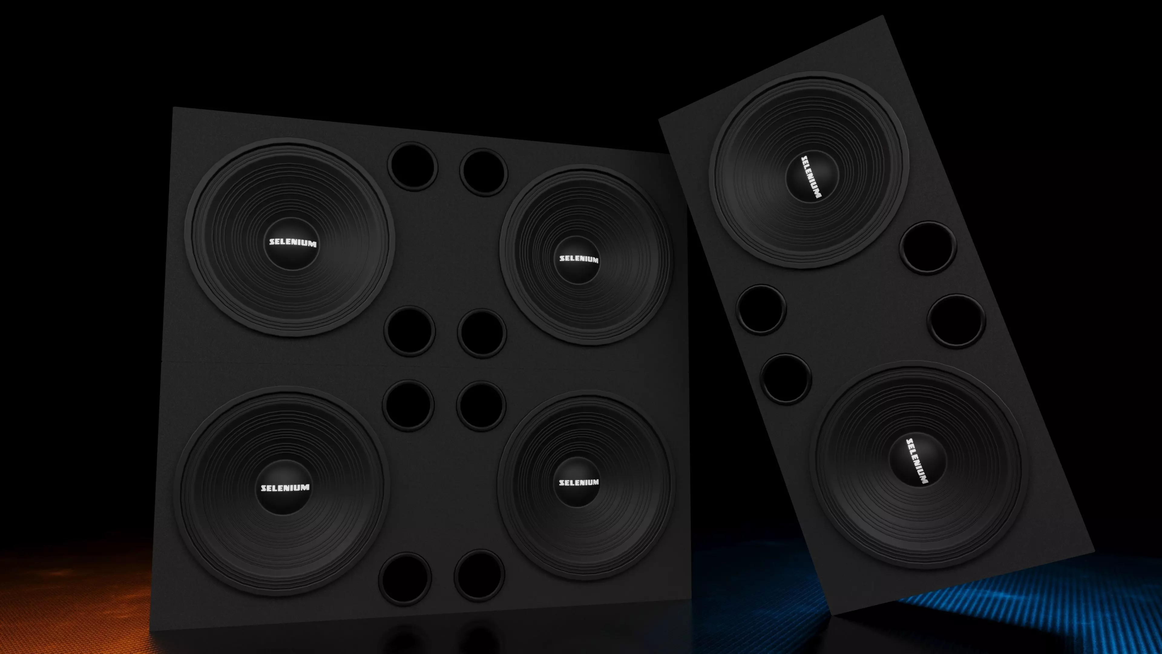 Car Sound System Brazil Selenium 3D model_0