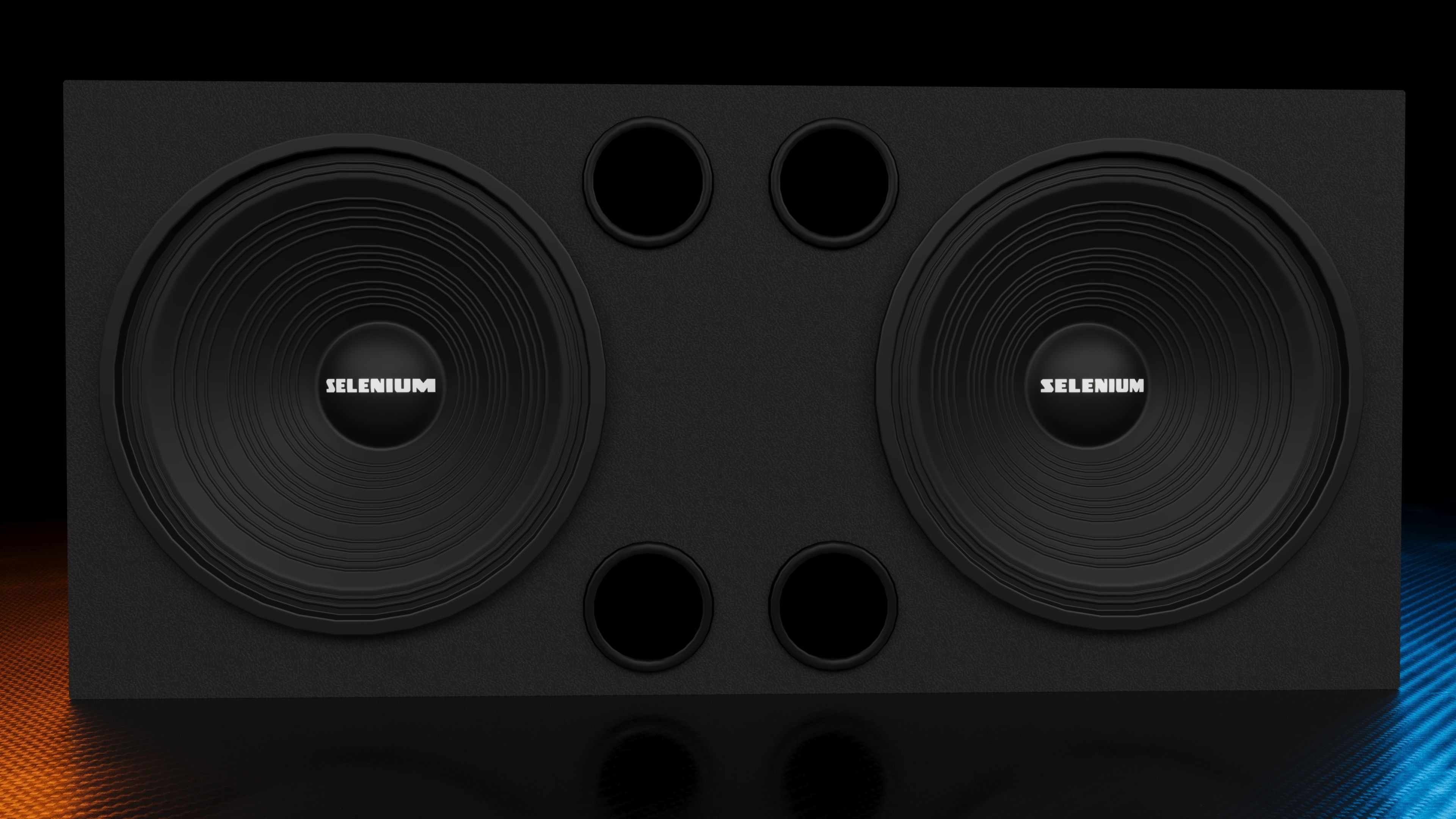 Car Sound System Brazil Selenium 3D model_2