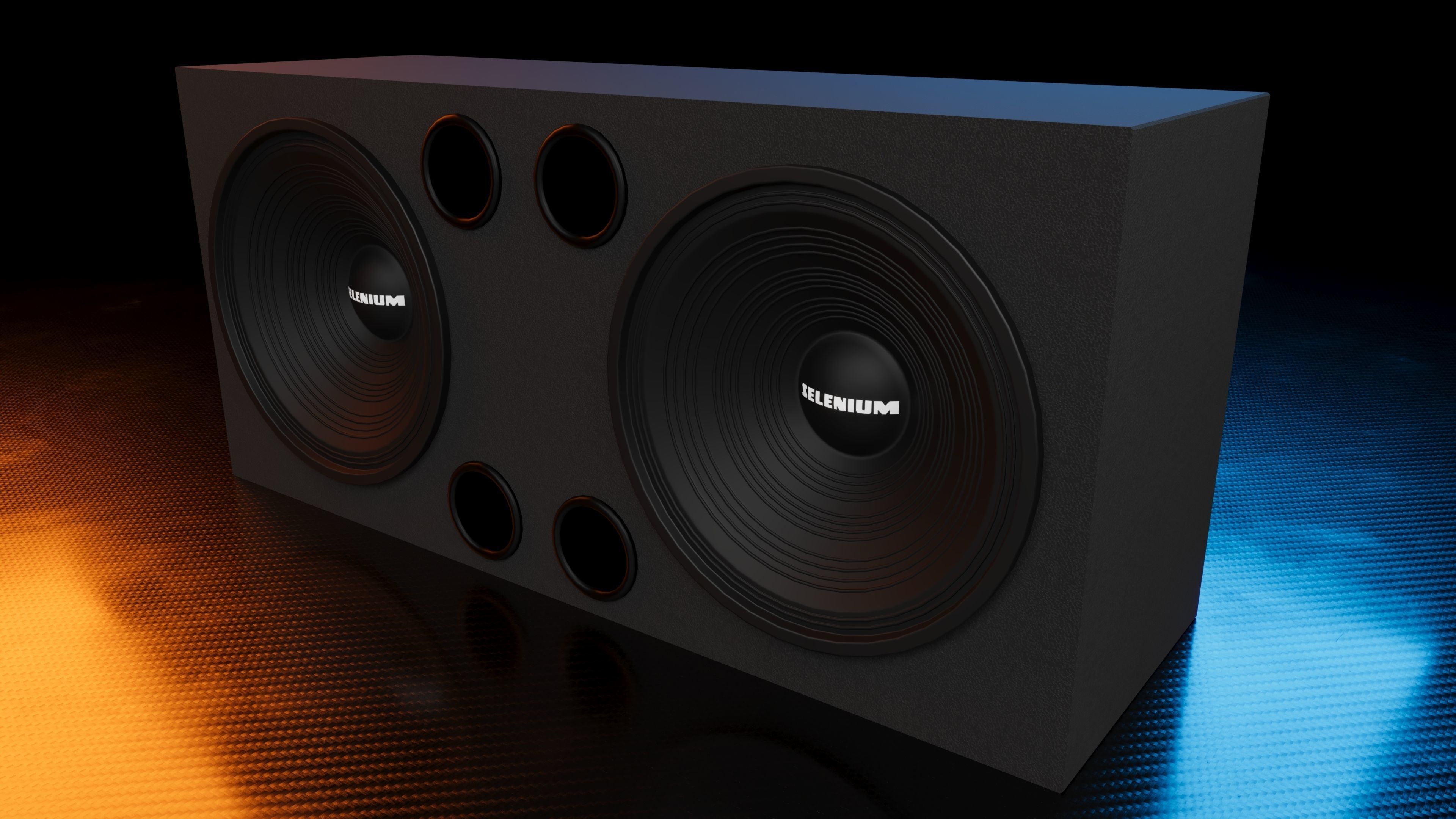 Car Sound System Brazil Selenium 3D model_3