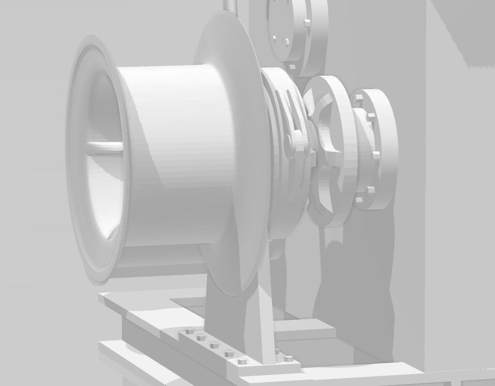 DAMEN anchor winch 3D print model_5