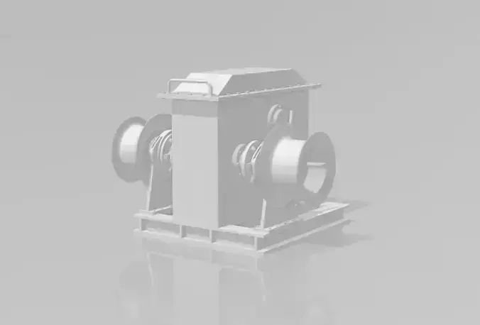 DAMEN anchor winch 3D print model