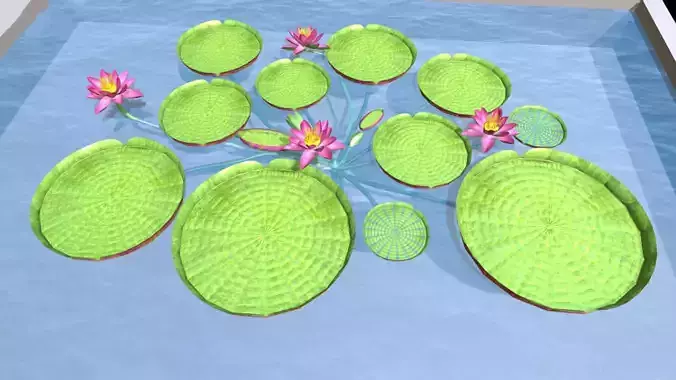 grant water liles flower