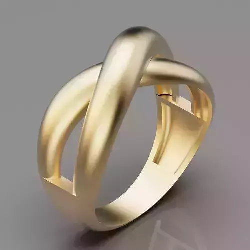 Lux ring silver gold jewelry printable 3D model