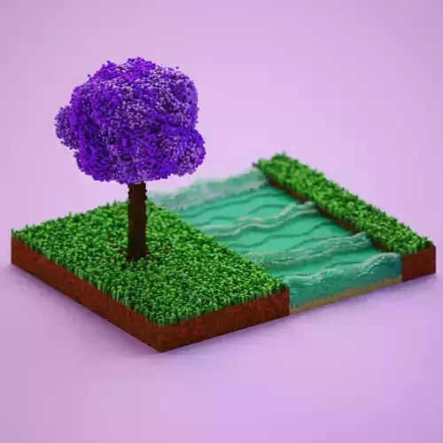 Japanese Land Voxelart