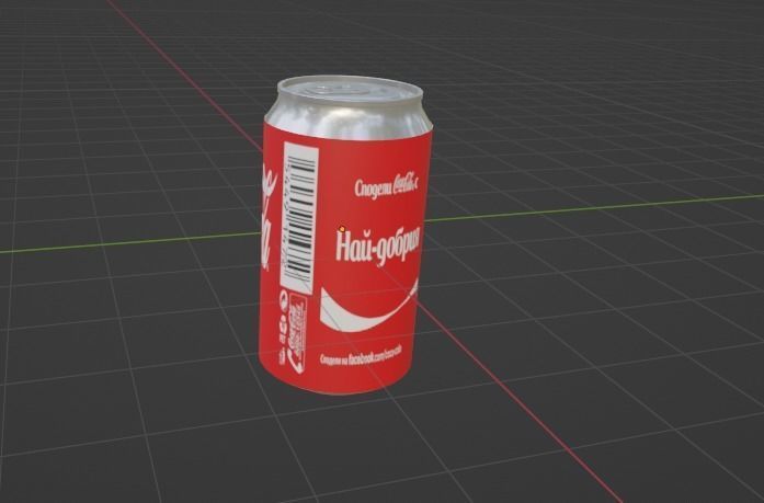 coca-cola can Free 3D model_1