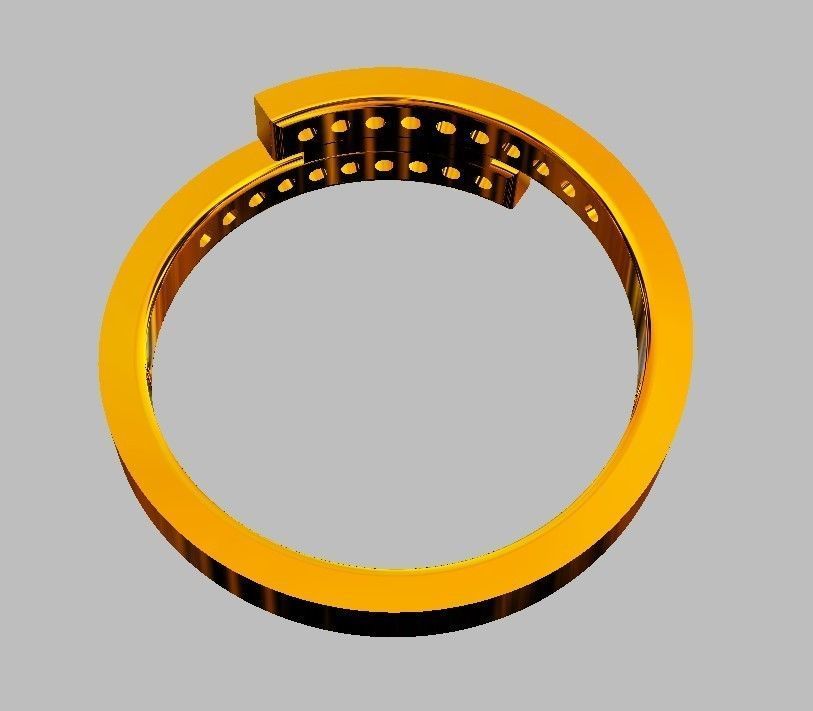 Diamond Ring 3D print model_9