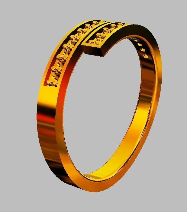 Diamond Ring 3D print model_8